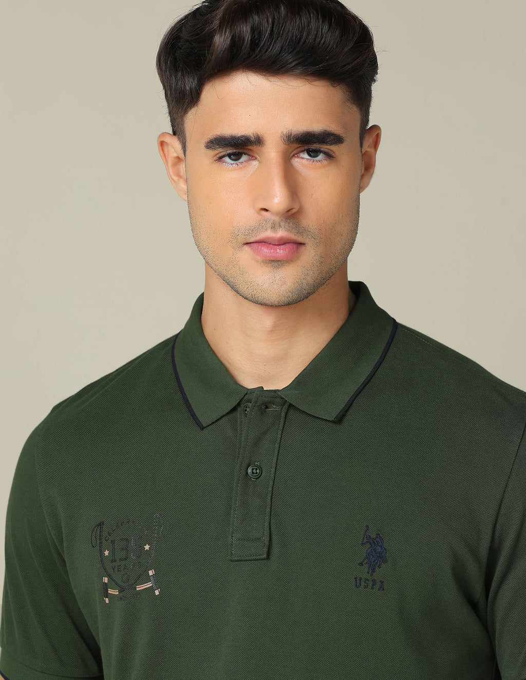 Graphic Printed Regular Fit Polo Shirt