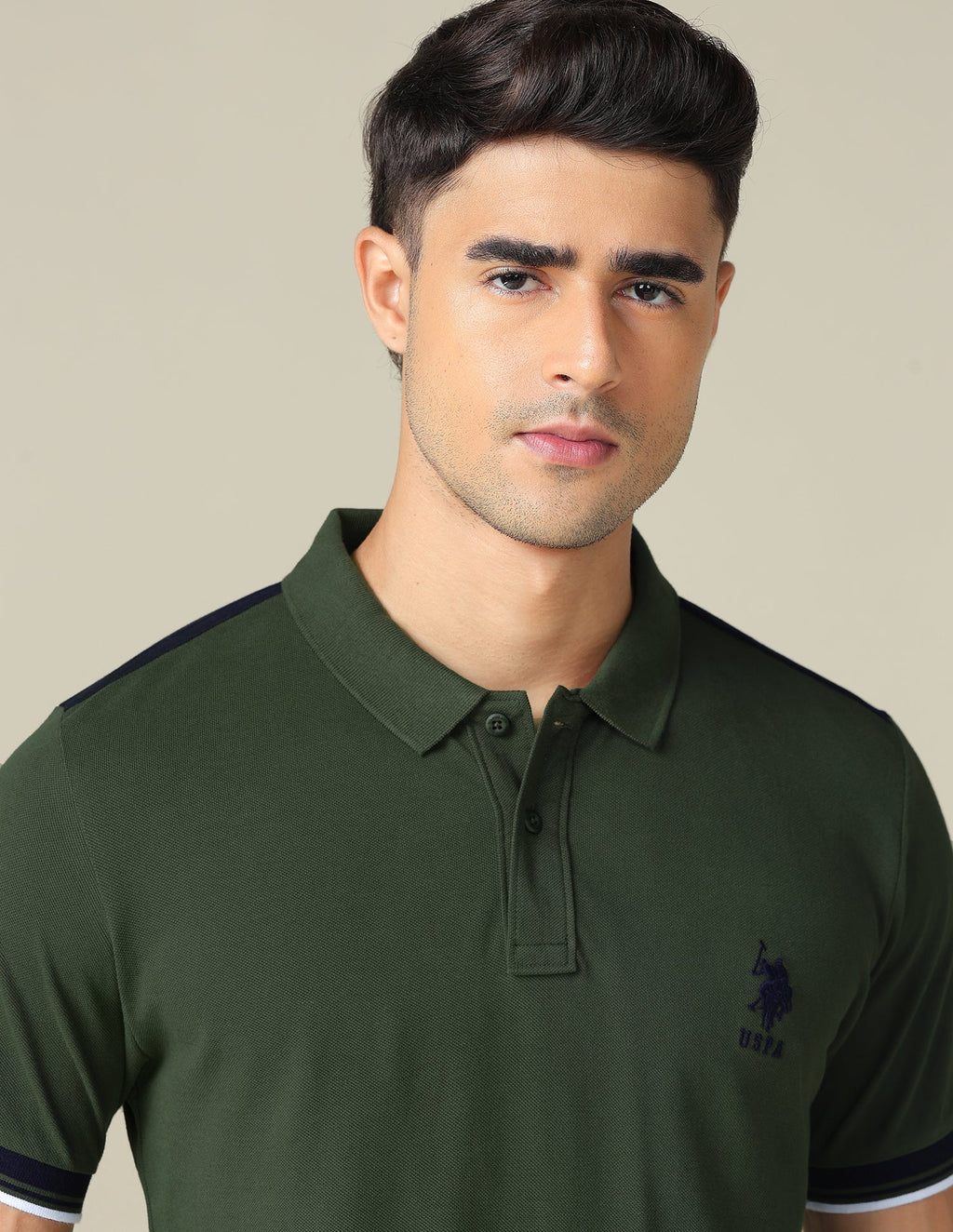 Brand Embroidered Regular Fit Polo Shirt