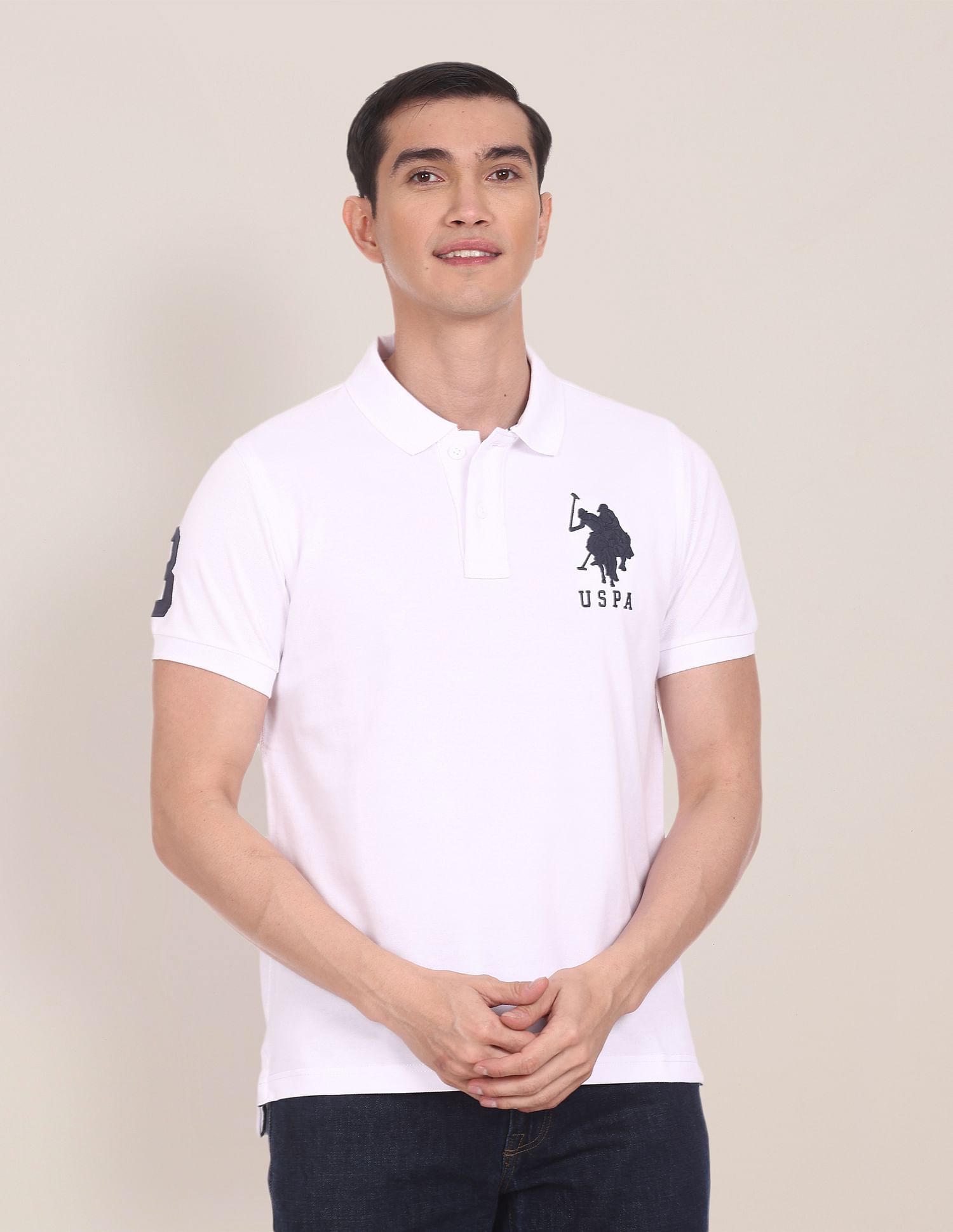 Compact Cotton Logo Polo Shirt