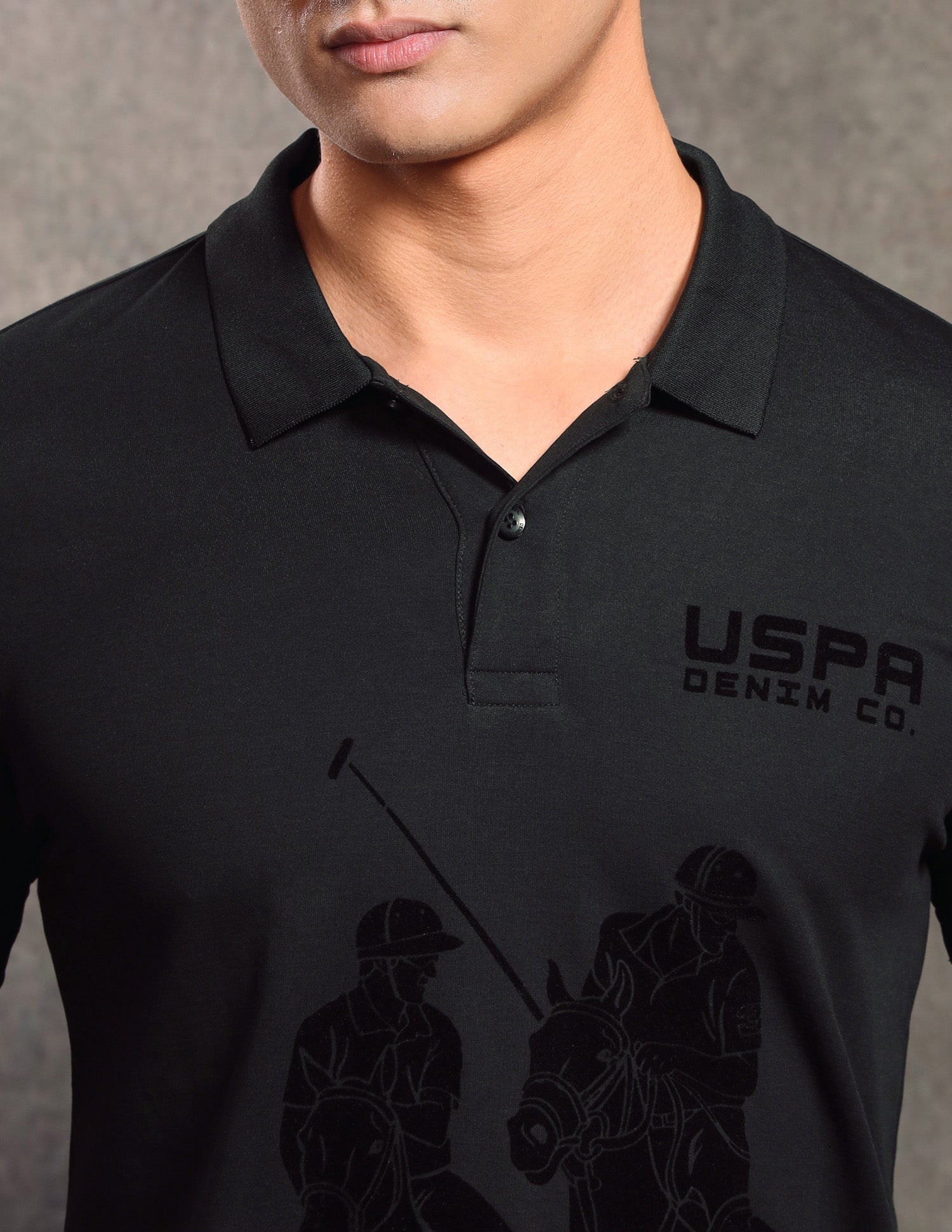 Graphic Printed Regular Fit Polo shirt