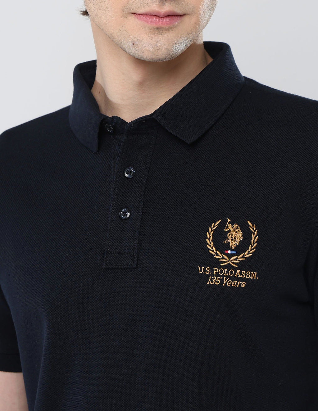 Brand Embroidered 135 Anniversary Polo Shirt