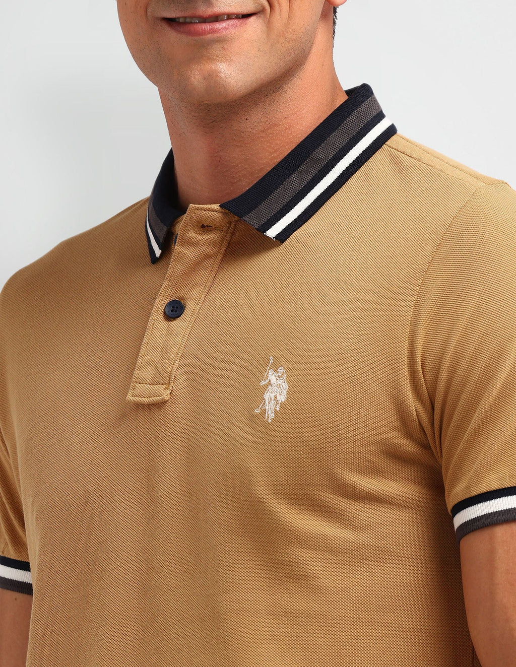 Outdoor Muscle Fit Solid Polo Shirt