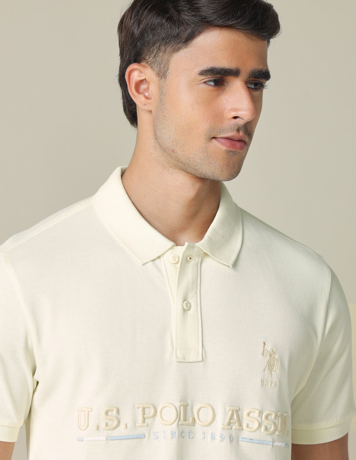 Brand Embroidered Regular Fit Polo Shirt