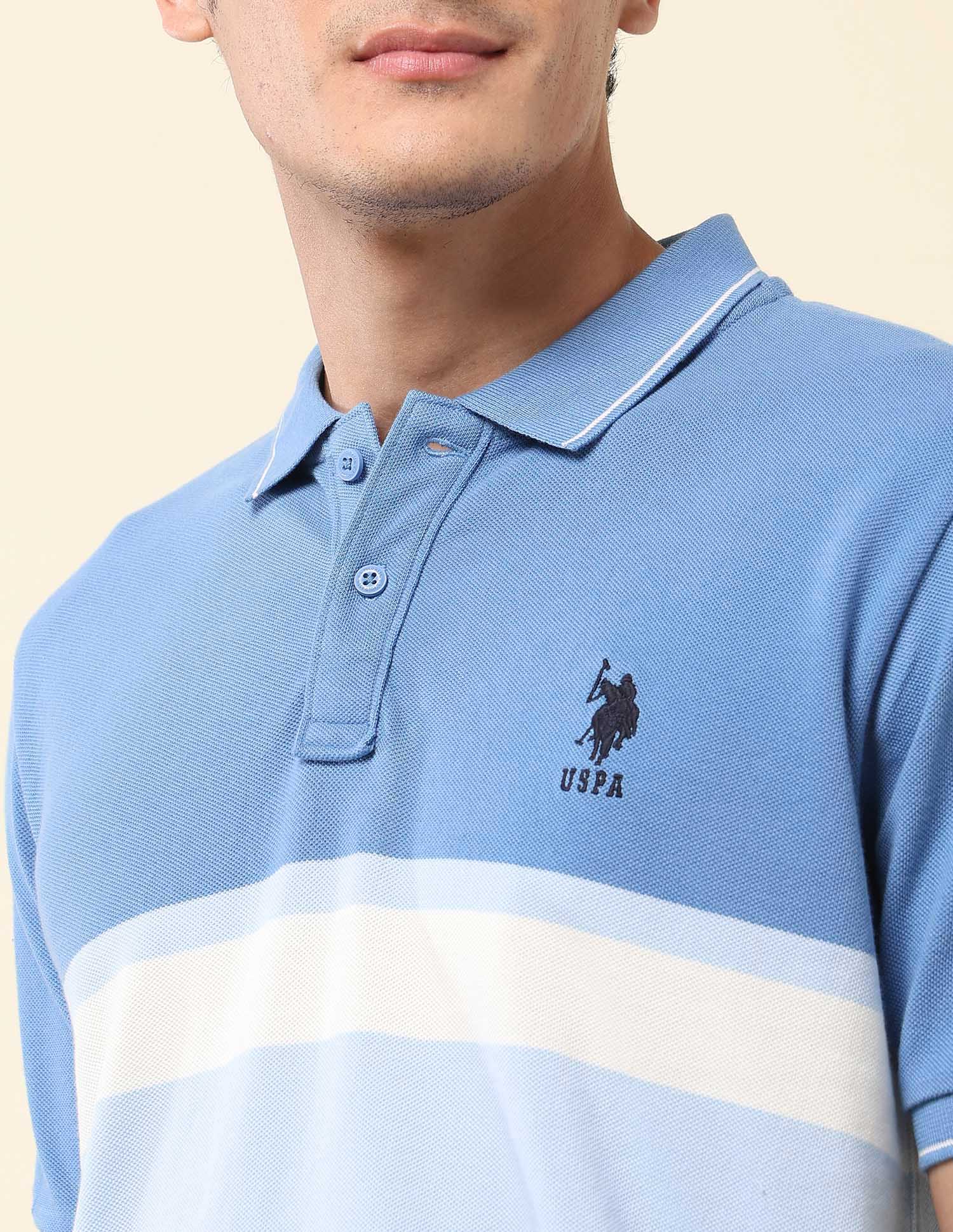 Colourblocked Summer Splash Polo Shirt