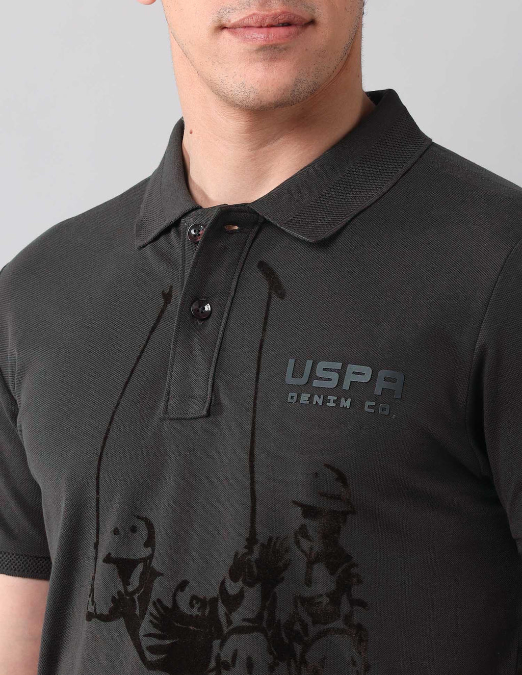 Muscle Fit Black Label Polo Shirt