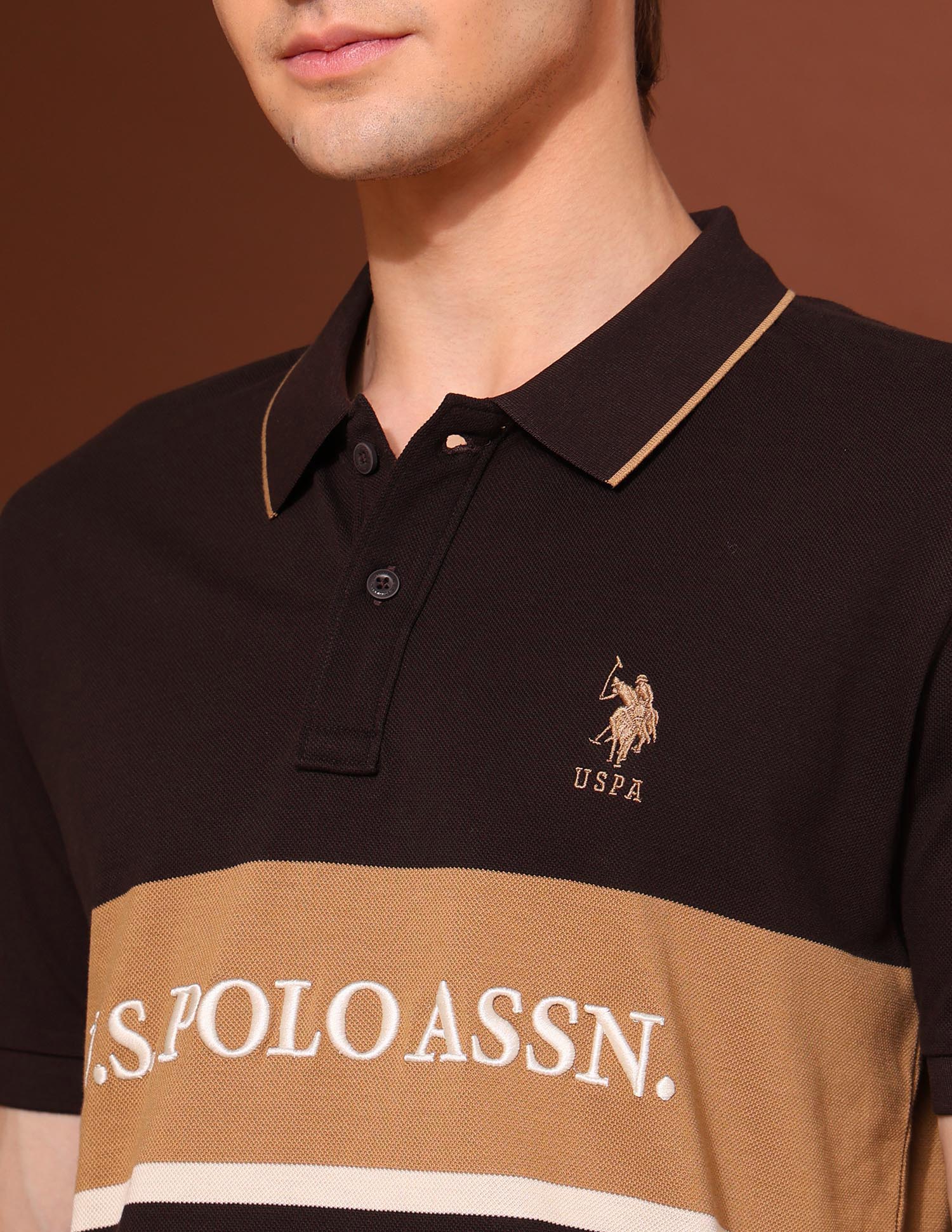 Brand Embroidered Classic Polo Shirt
