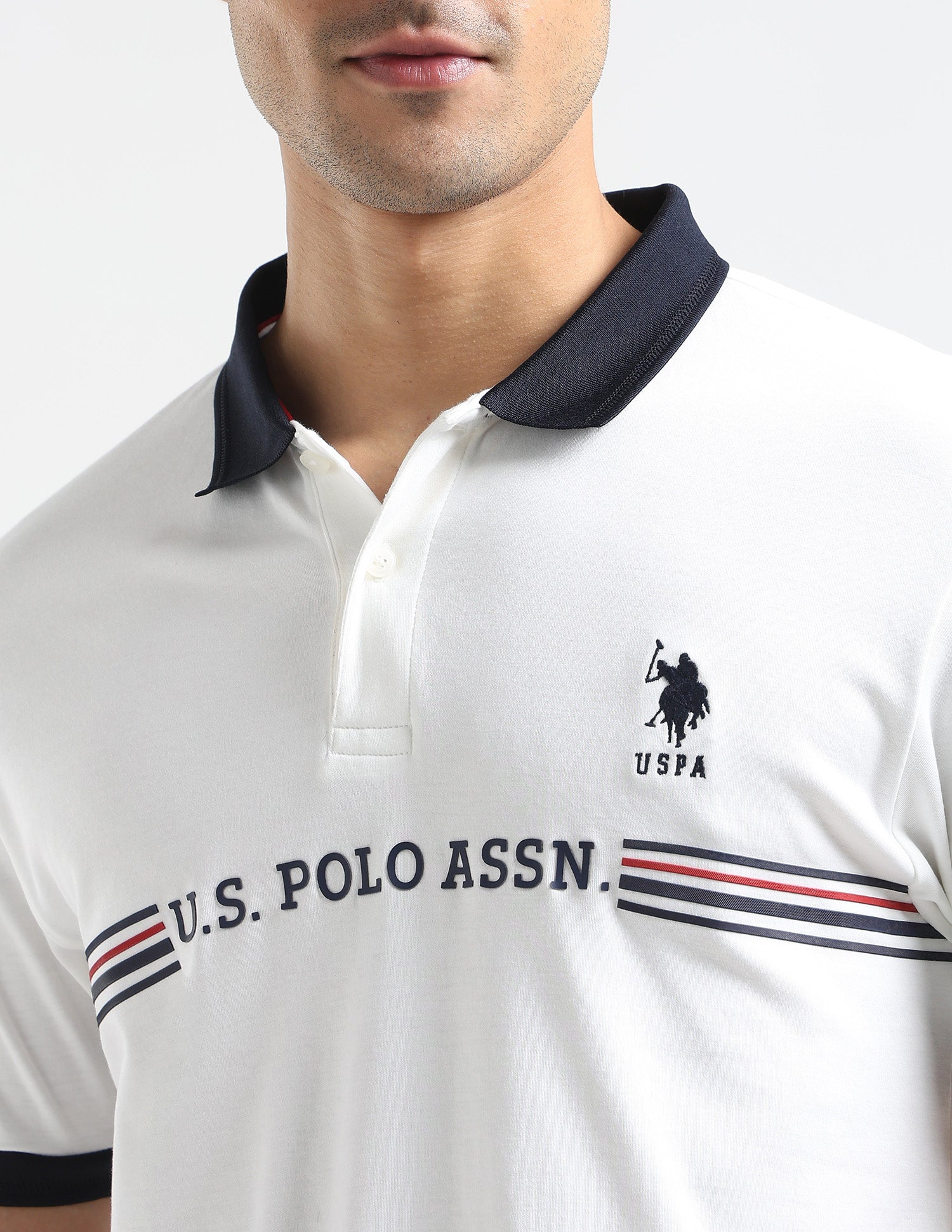 Brand Embossed Regular Fit Polo Shirt