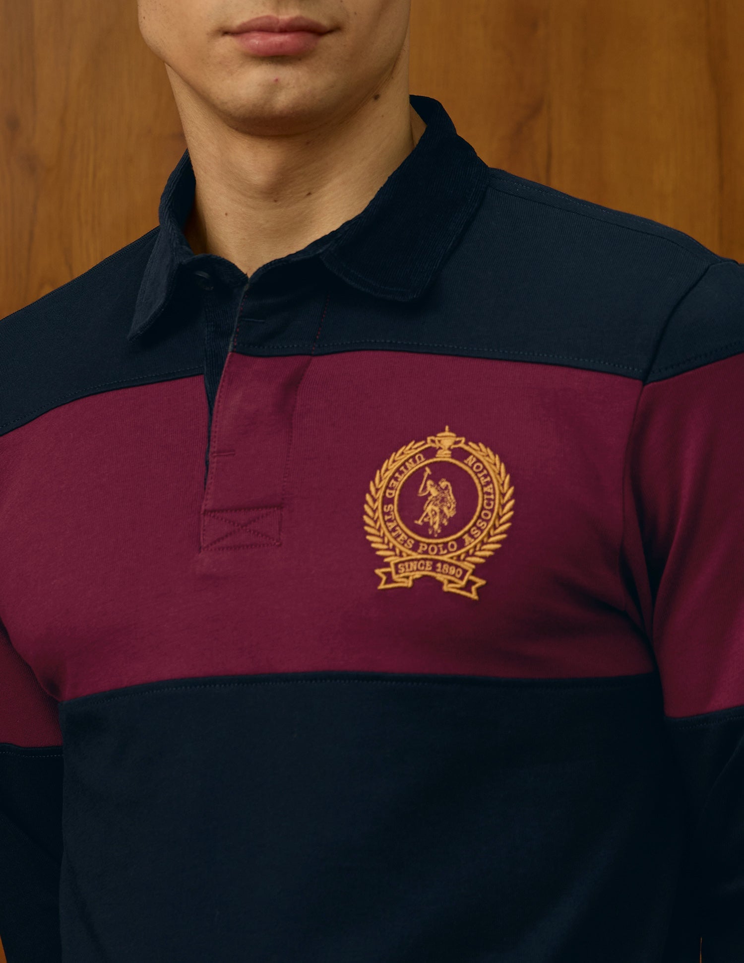 Colourblocked Varsity Polo Shirt
