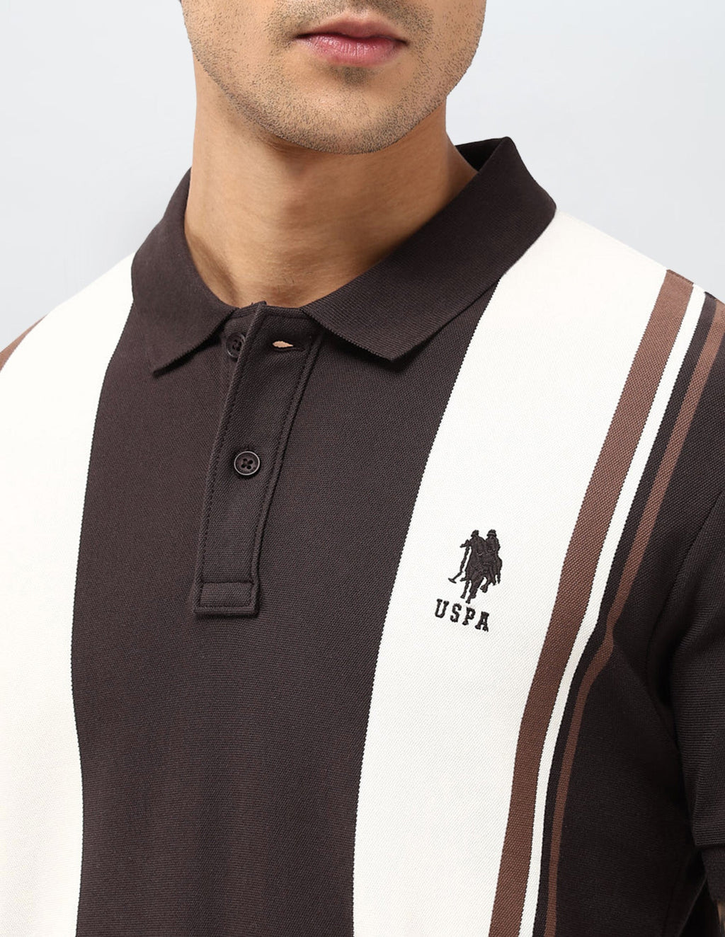 Colorblocked Regular Fit Polo Shirt