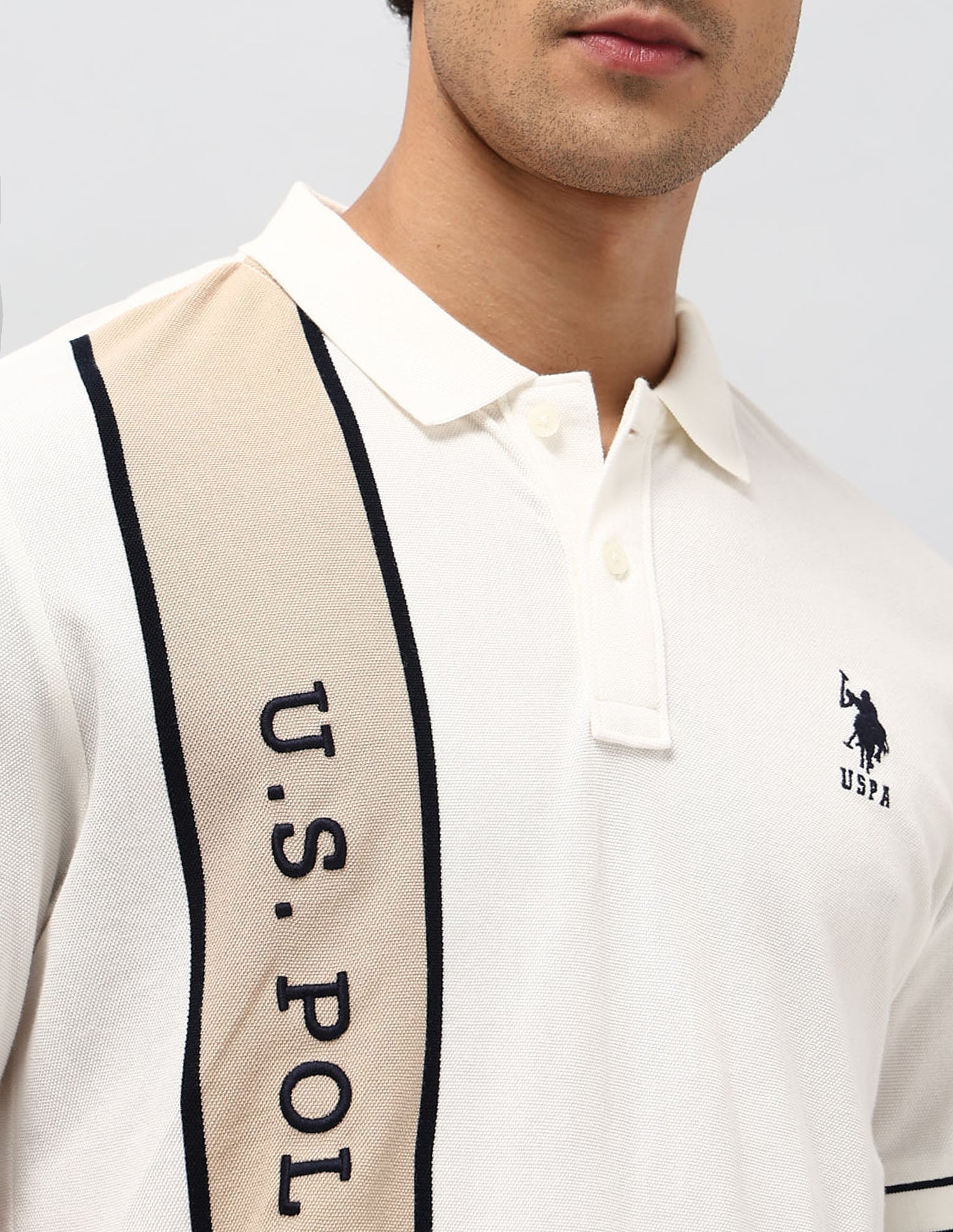 Brand Embroidered Regular Fit Polo Shirt