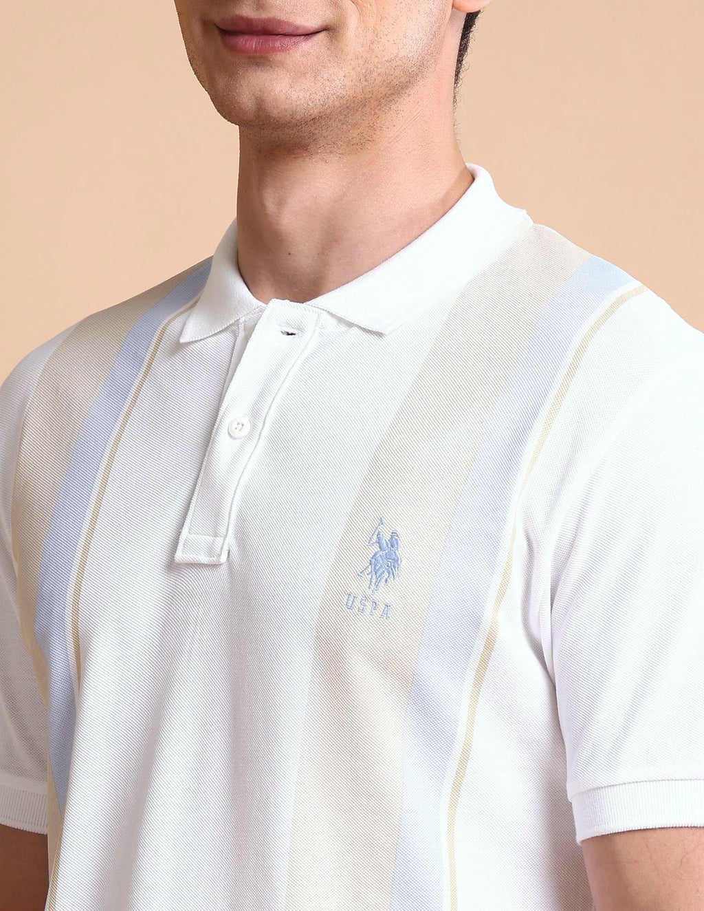 Colourblocked Slim Fit Polo Shirt