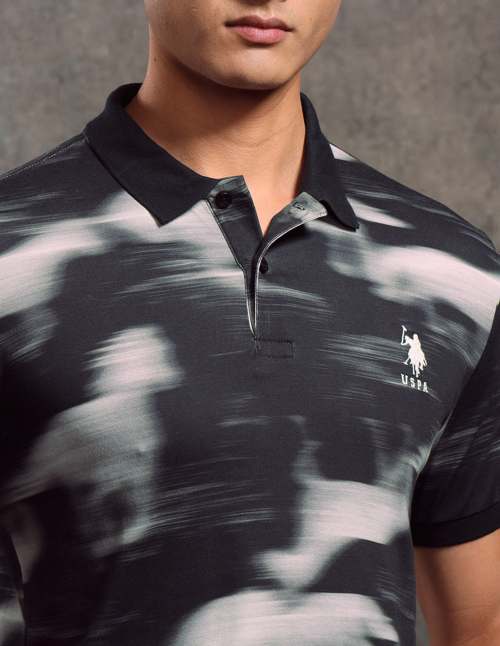 Abstract Printed Regular Fit Polo shirt