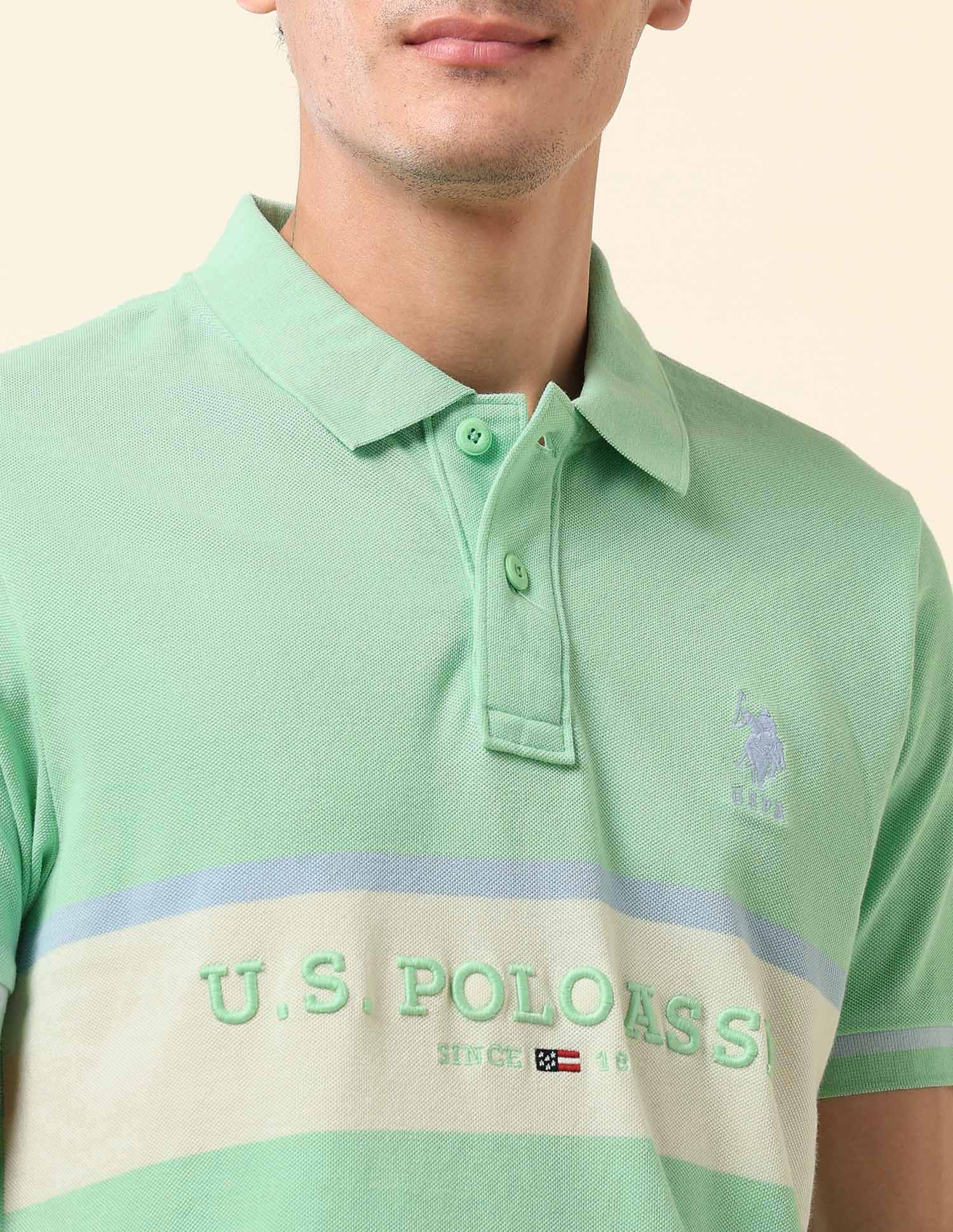Brand Embroidered Summer Splash Polo Shirt