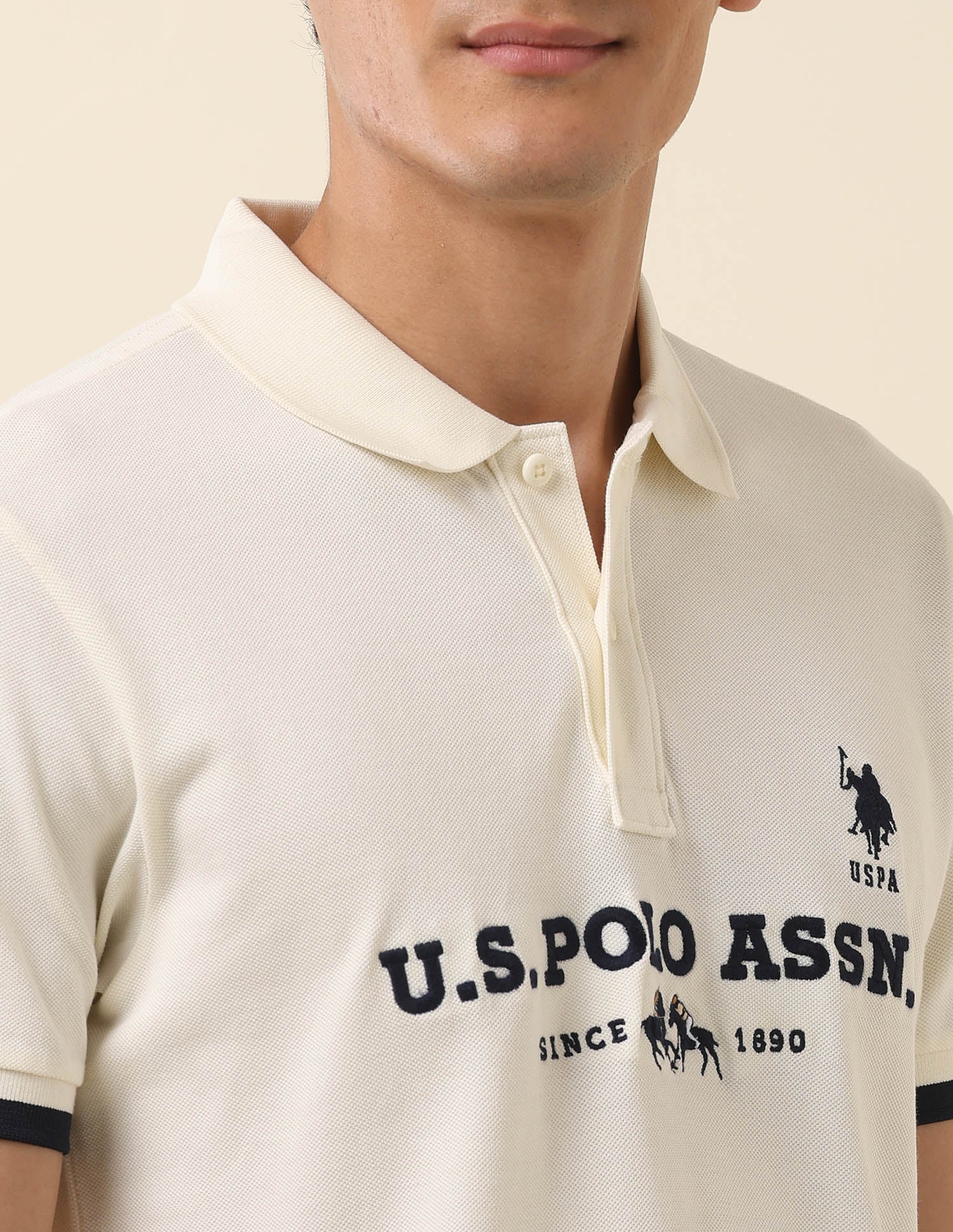 Brand Embroidered Summer Splash Polo Shirt