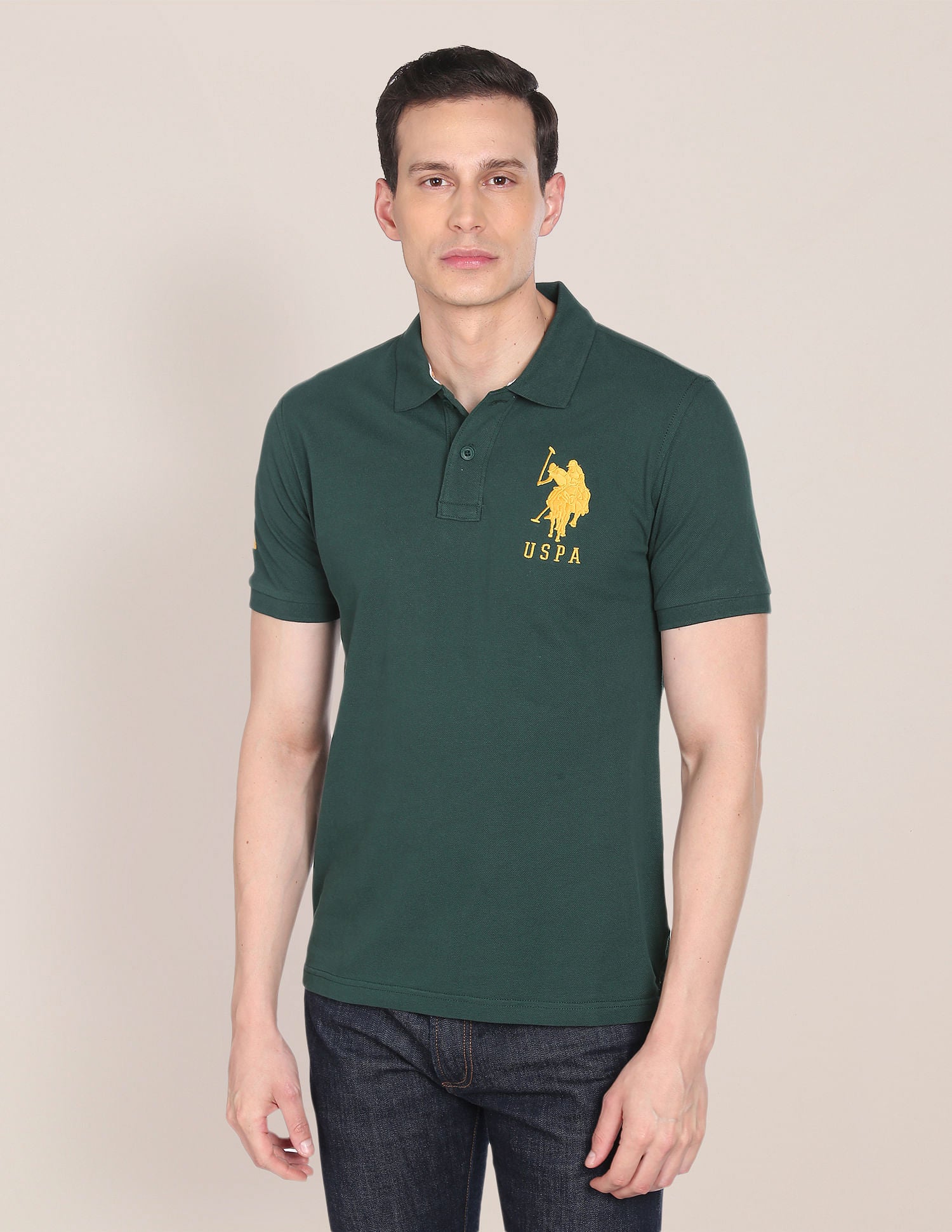 Compact Cotton Logo Polo Shirt