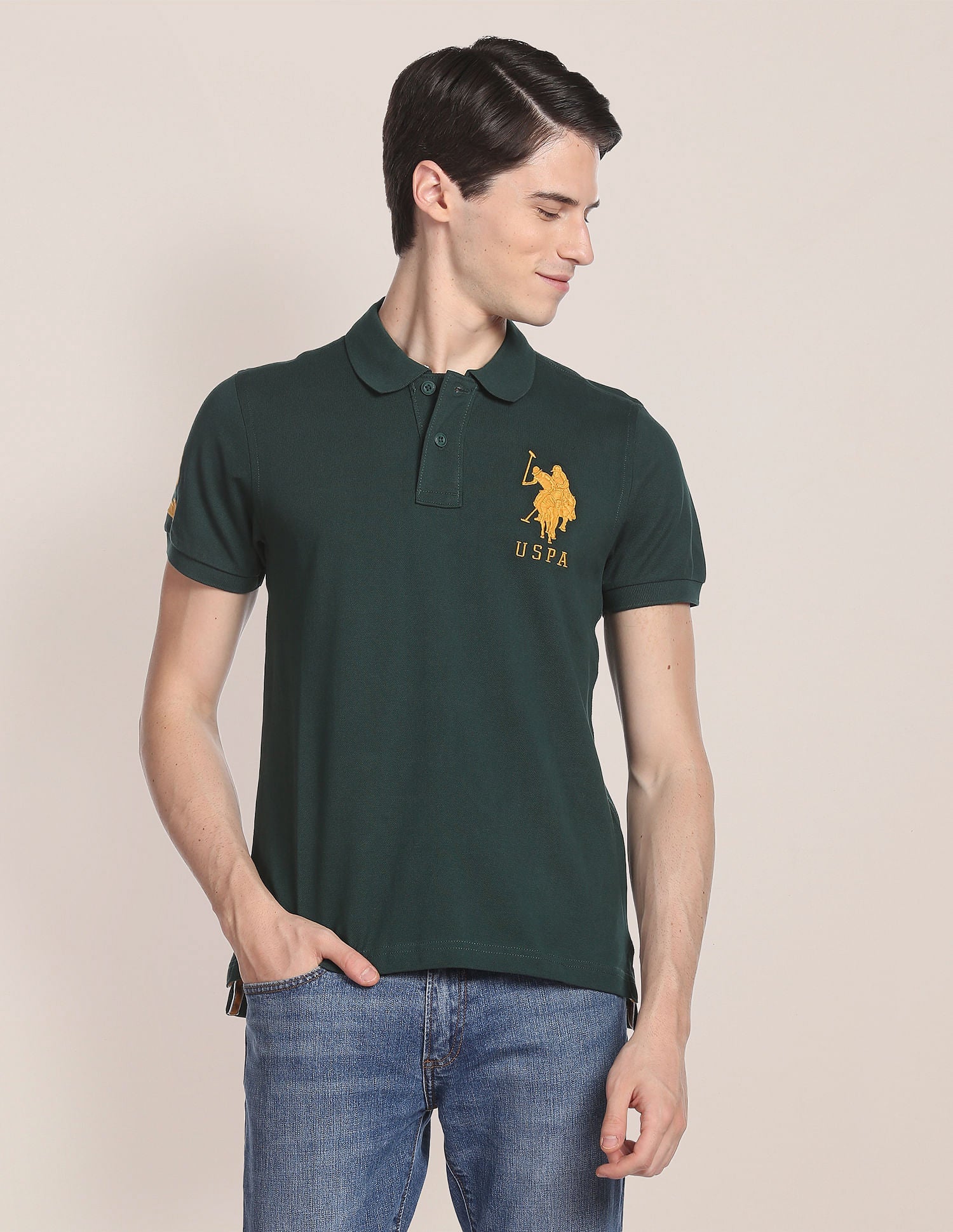 Compact Cotton Logo Polo Shirt
