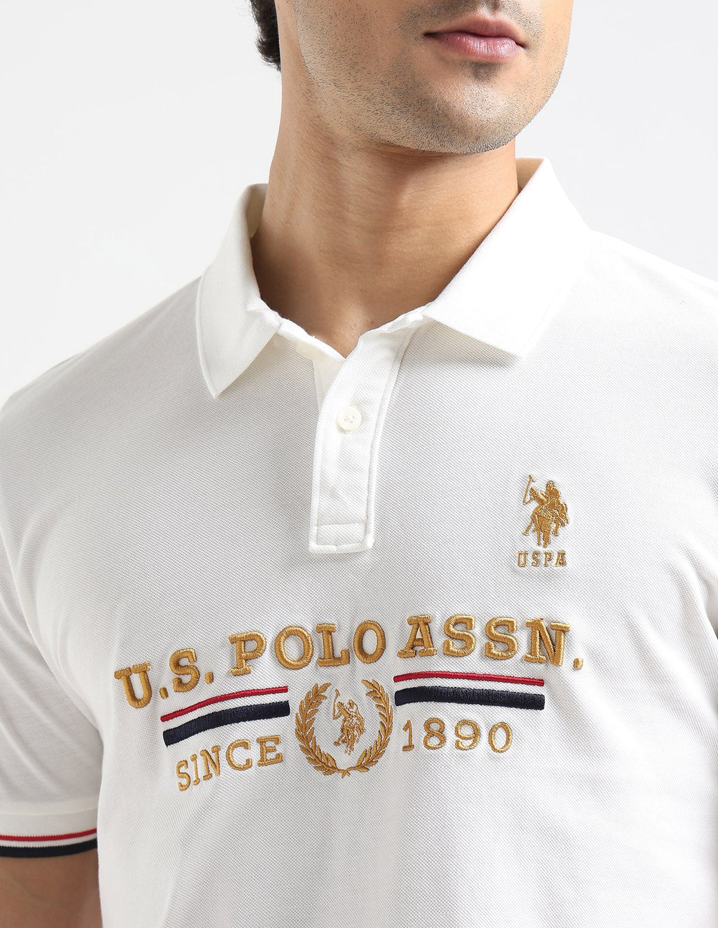 Brand Embroidered Regular Fit Polo Shirt