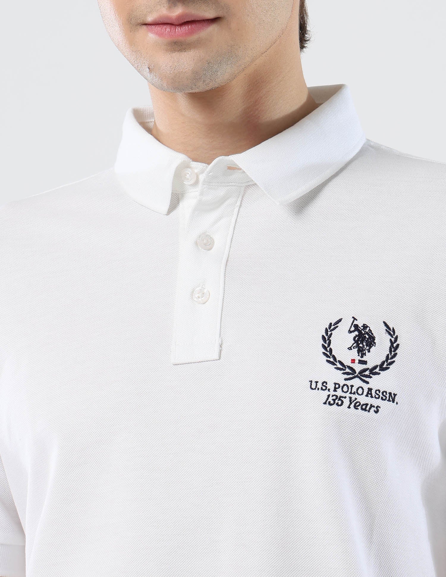 Brand Embroidered 135 Anniversary Polo Shirt