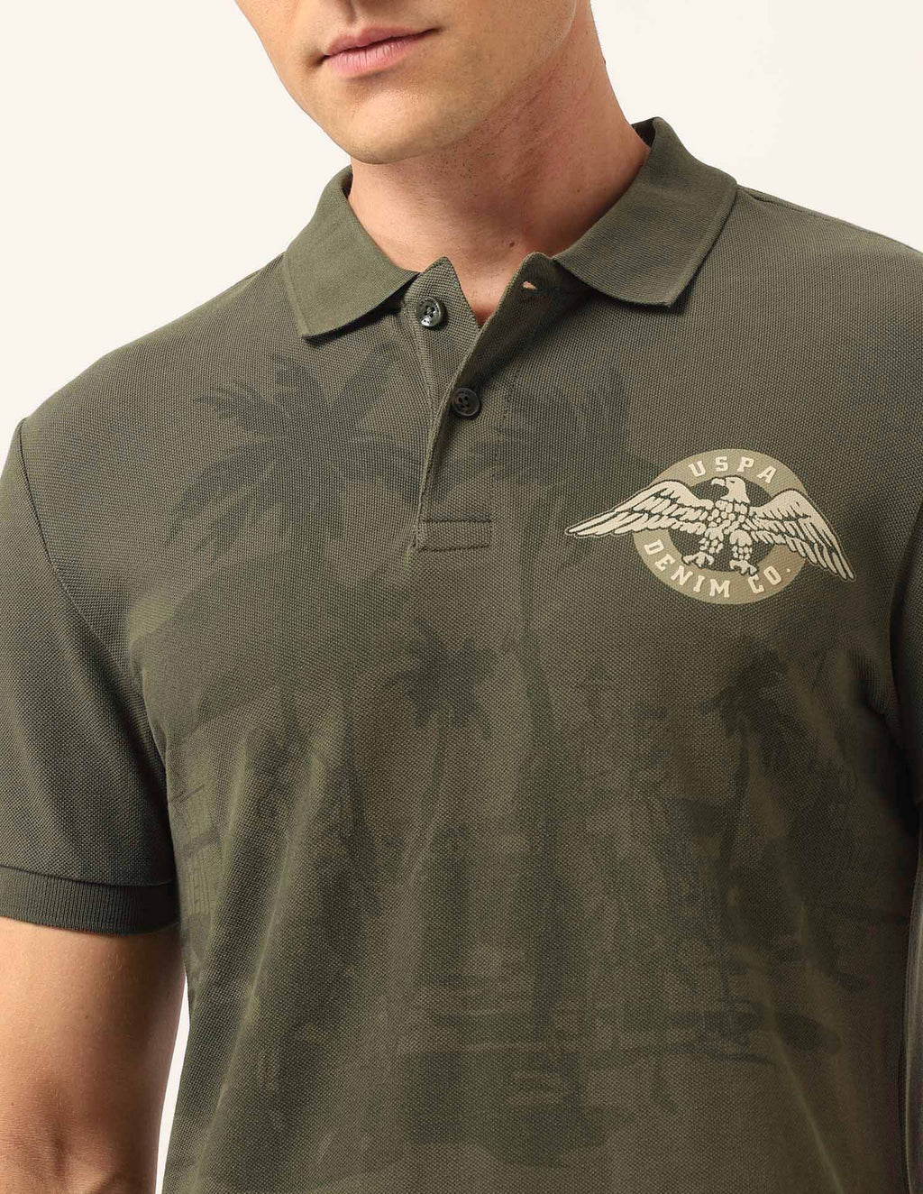 Graphic Muscle Fit Polo Shirt