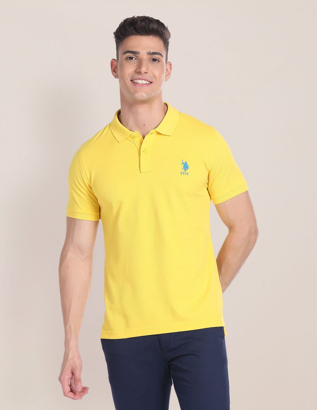Cotton Solid Polo Shirt