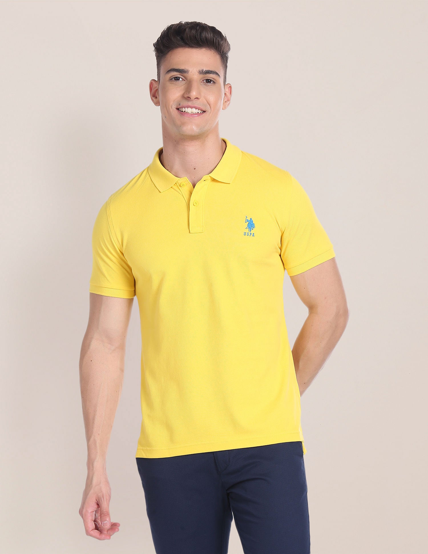 Cotton Solid Polo Shirt