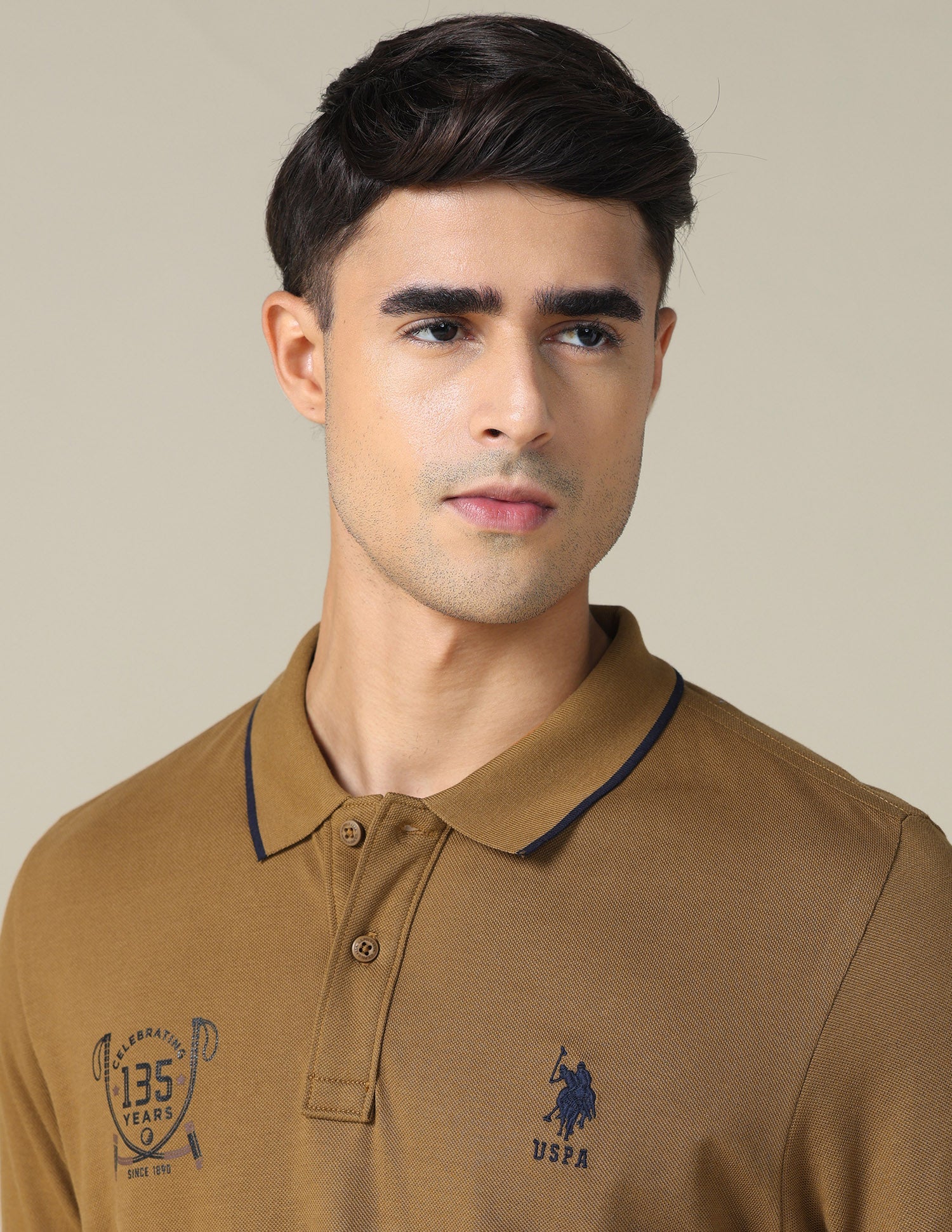 Graphic Printed Regular Fit Polo Shirt