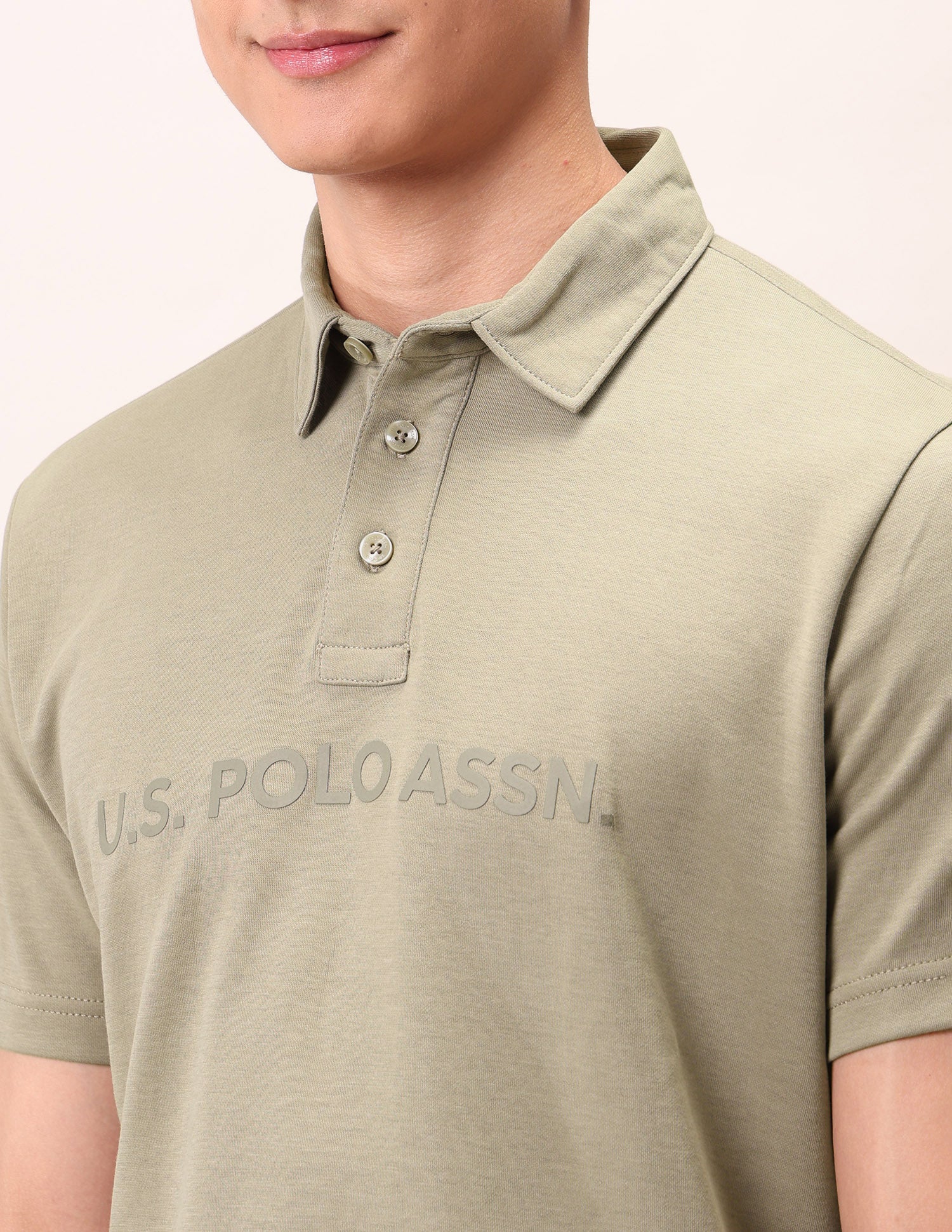 Brand Embossed Outdoor Polo Shirt