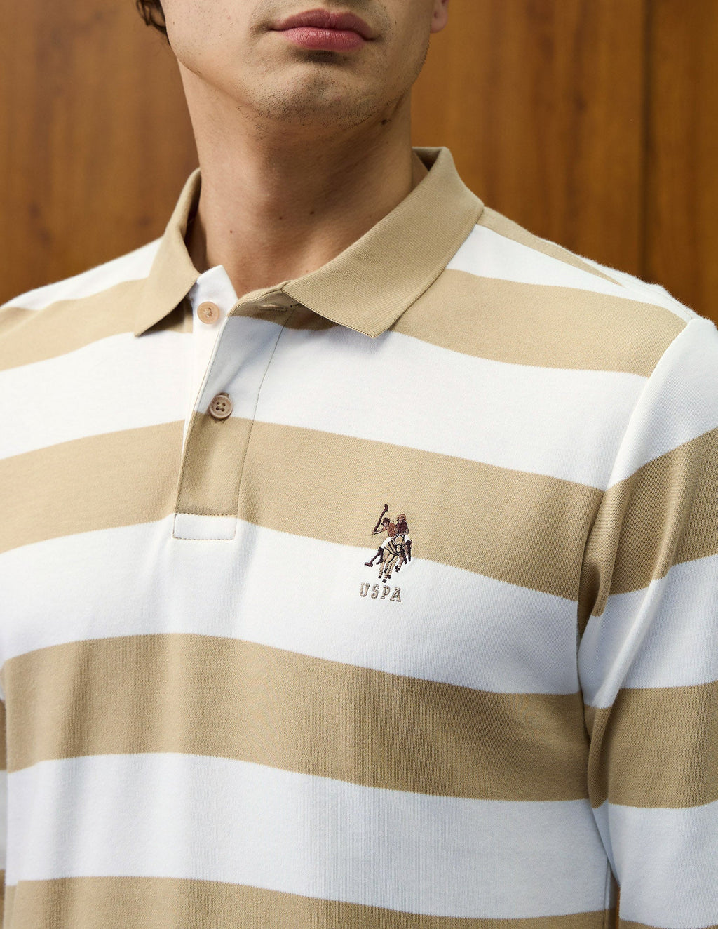 Horizontal Striped Varsity Theatre Polo Shirt