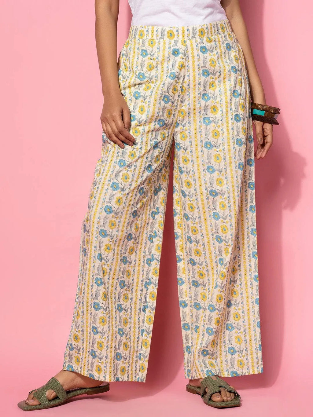 Cream Printed Cotton Co-Ords