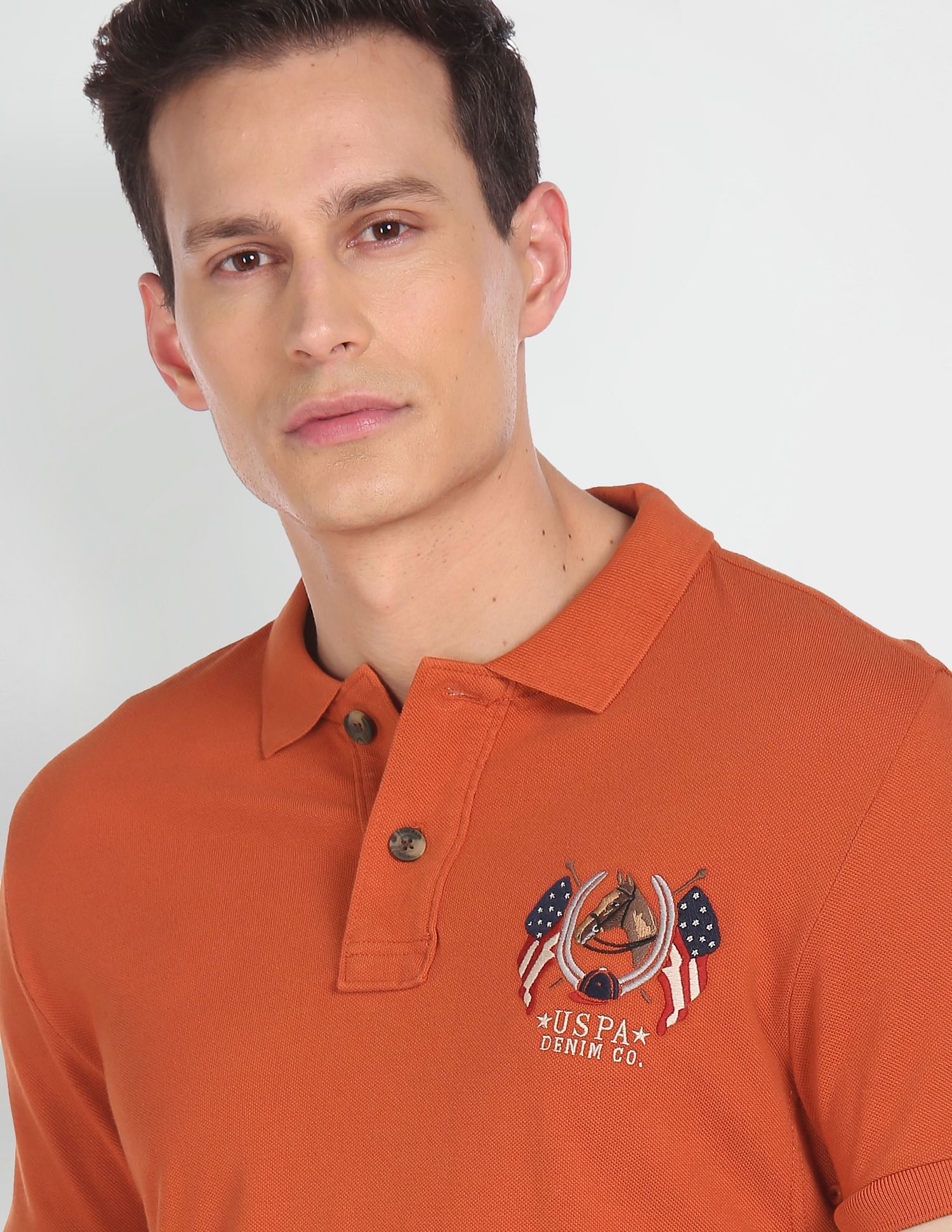 Cotton Solid Polo Shirt