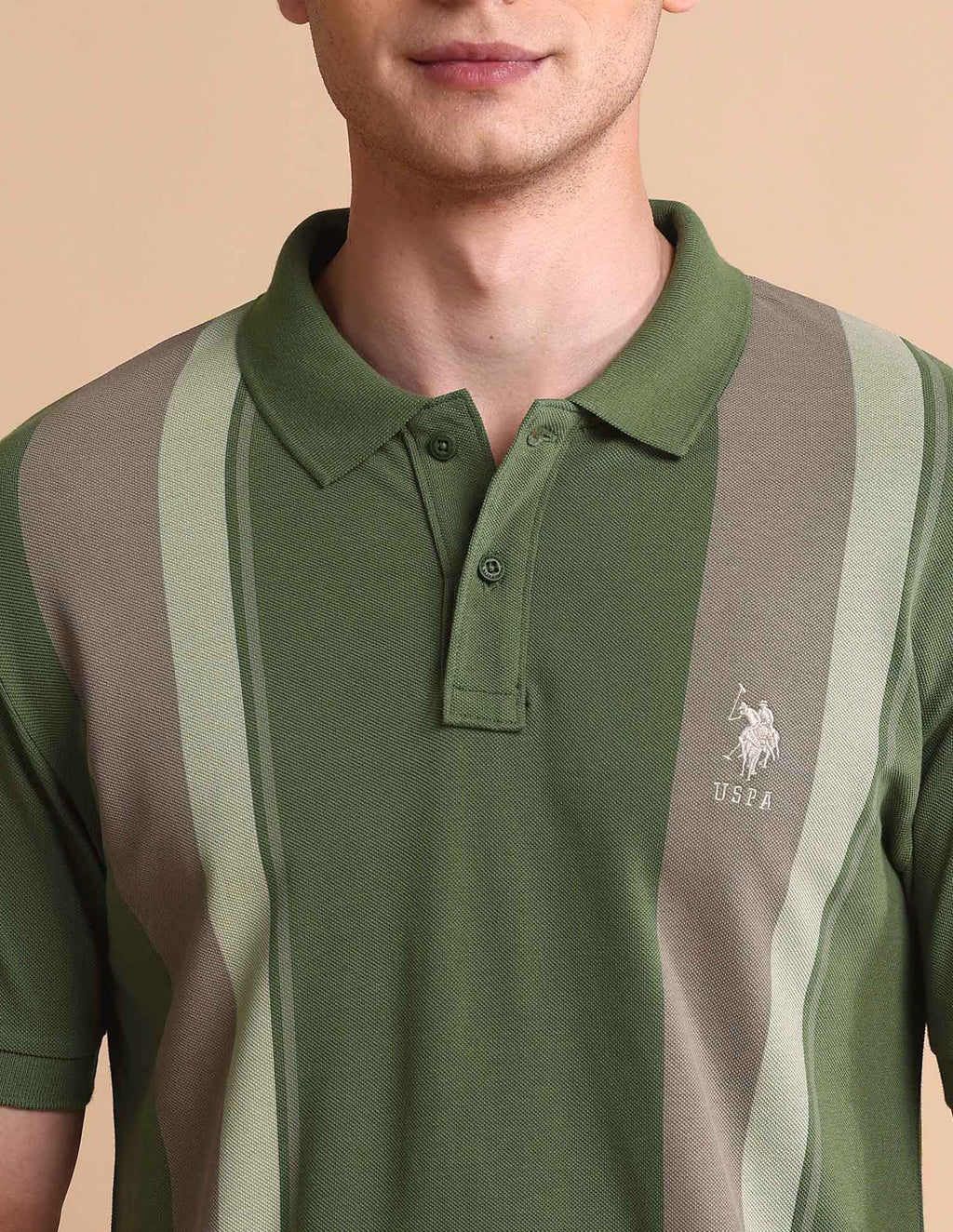 Colourblocked Slim Fit Polo Shirt