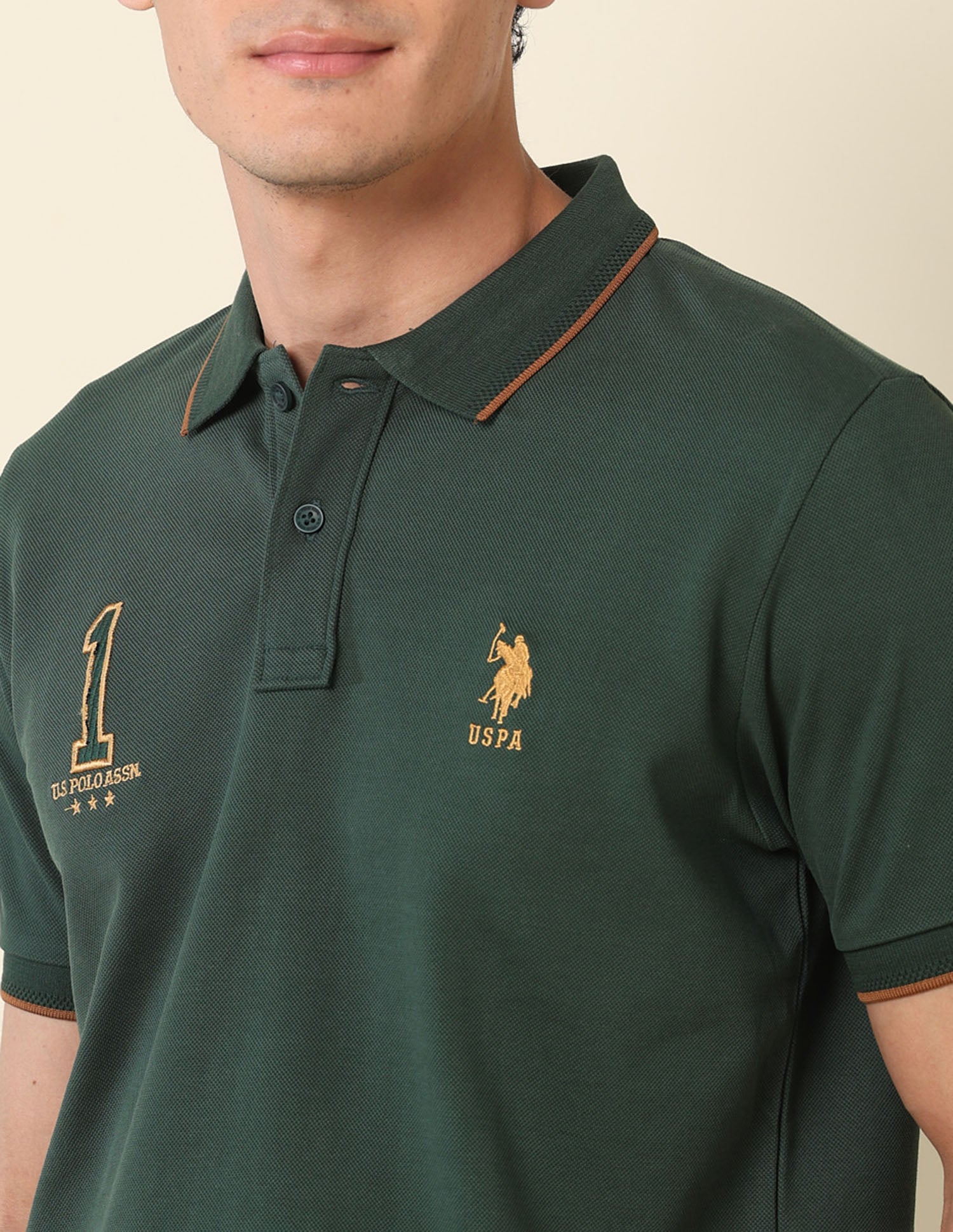 Iconic Number Gold Cup Polo Shirt