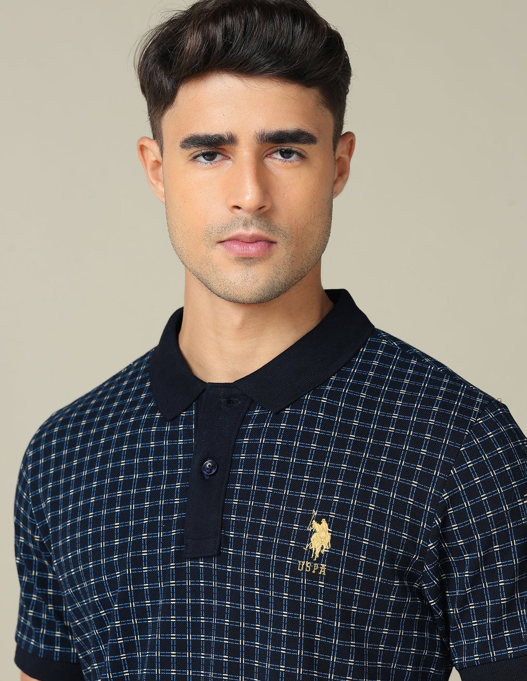 All-Over Printed Regular Fit Polo Shirt