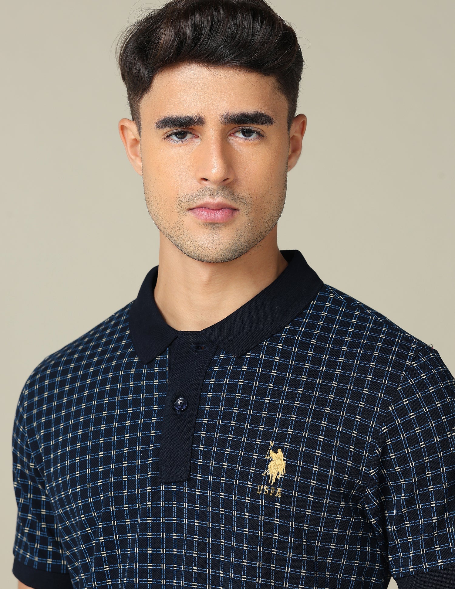 All-Over Printed Regular Fit Polo Shirt