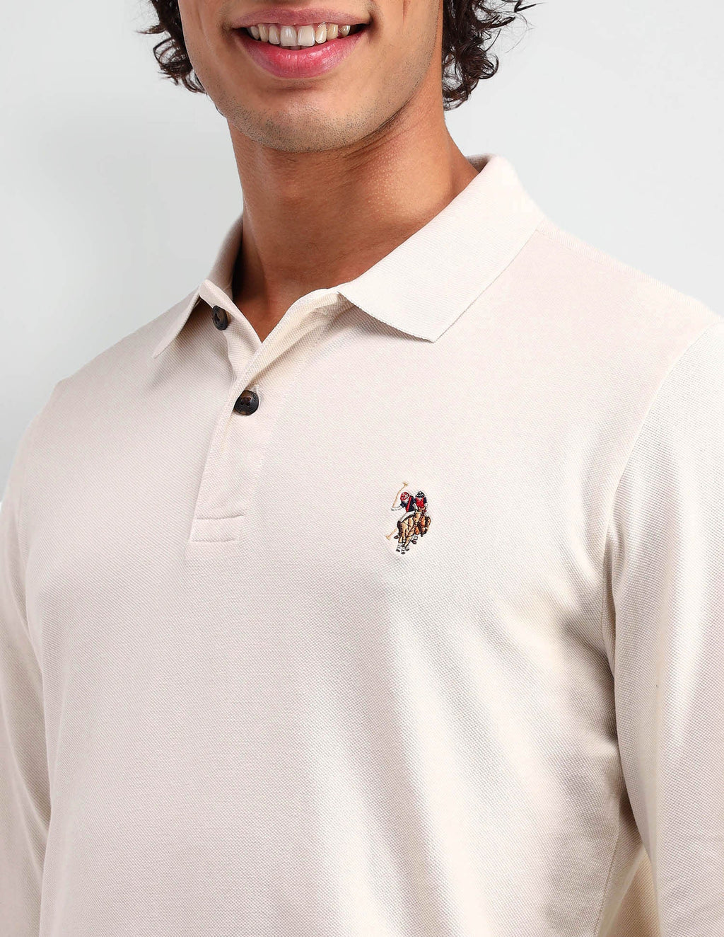Muscle Fit Pure Cotton Polo Shirt