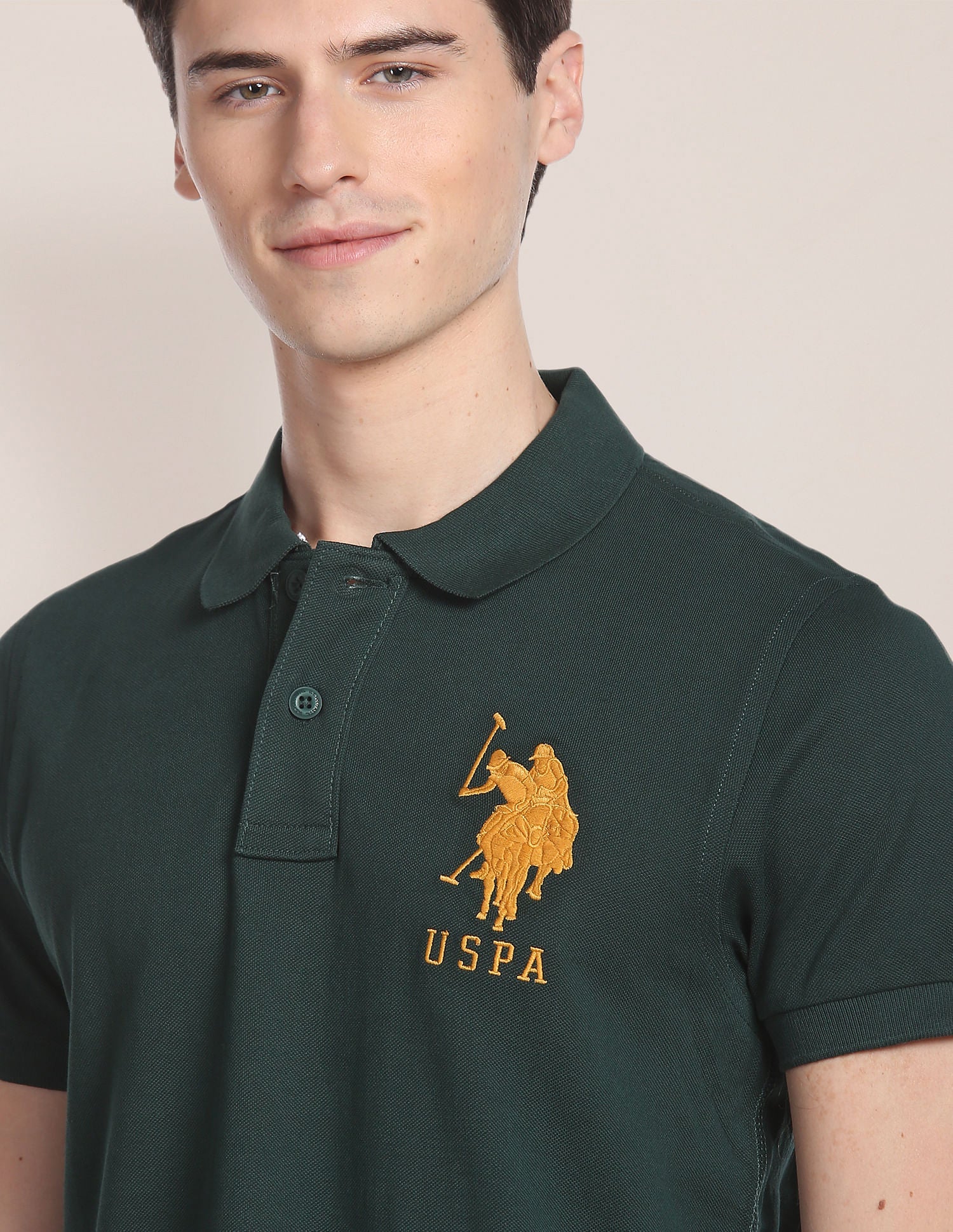 Compact Cotton Logo Polo Shirt