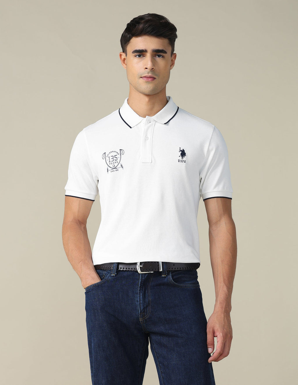 Graphic Printed Regular Fit Polo Shirt