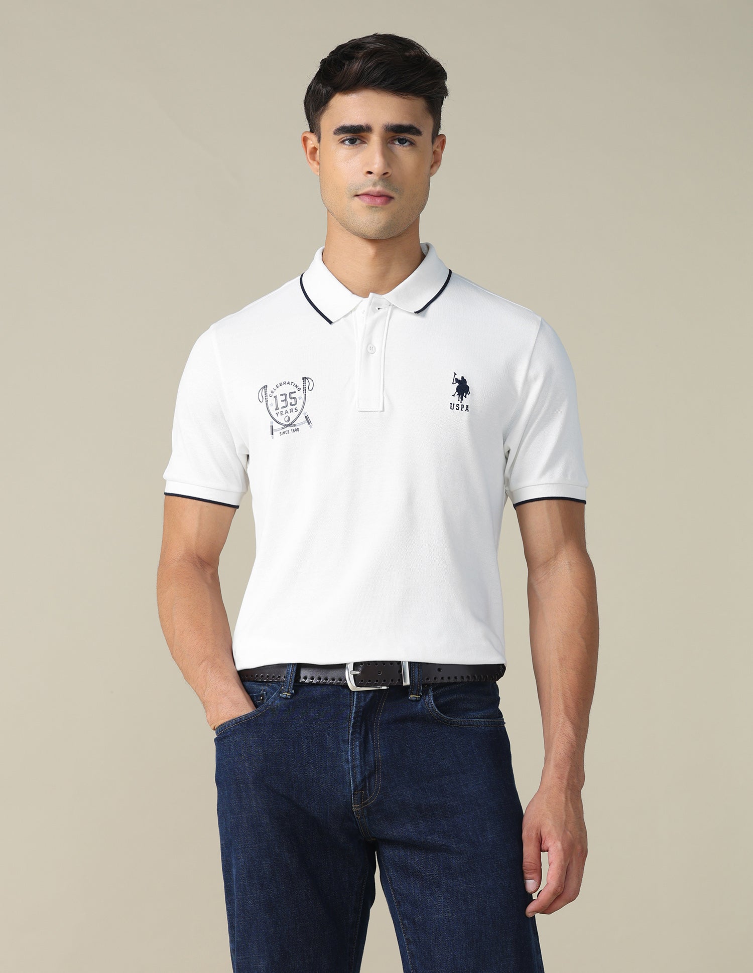 Graphic Printed Regular Fit Polo Shirt