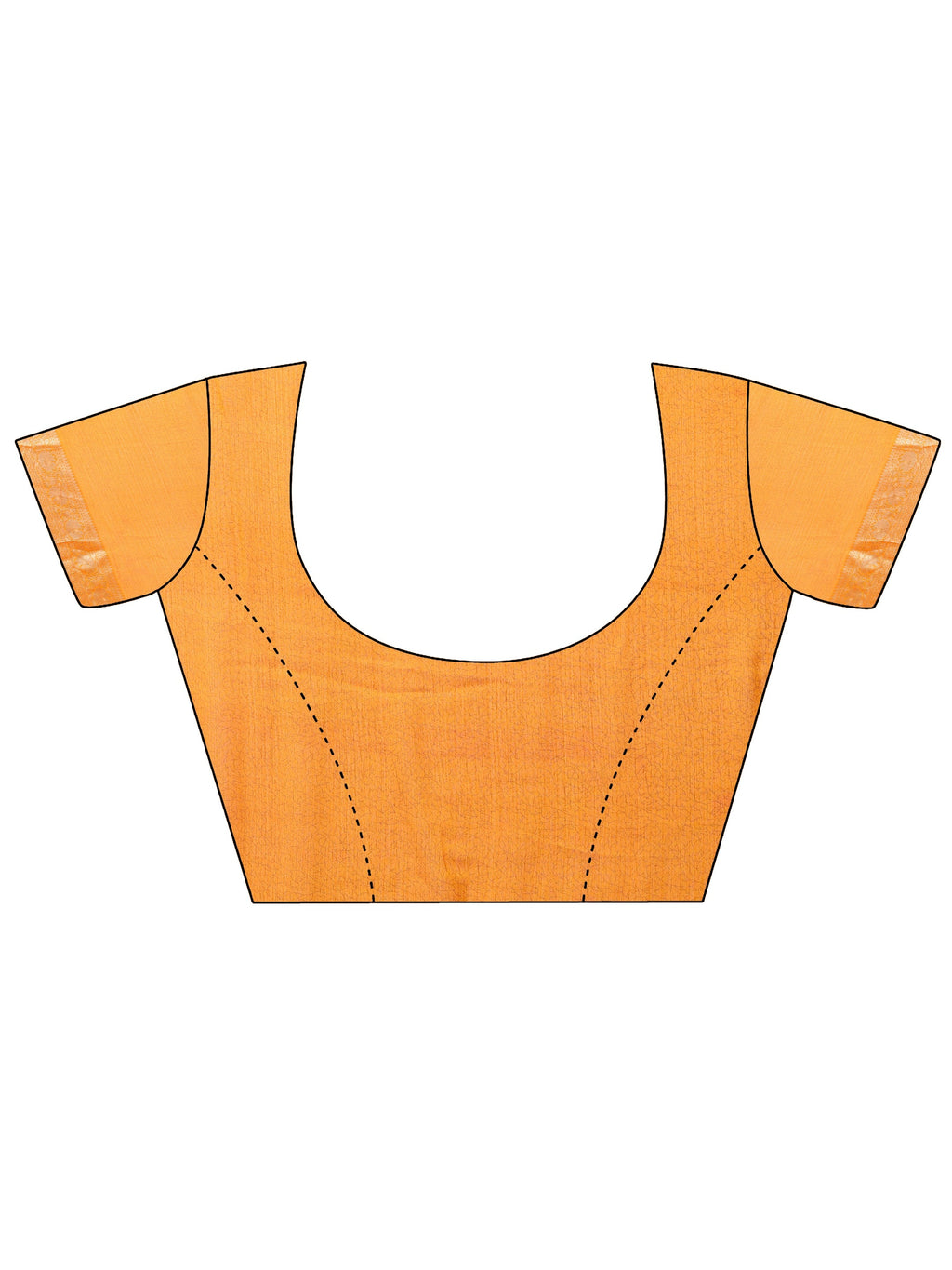 Mustard Printed Banarasi Georgette Saree With Unstitched Blouse Piece