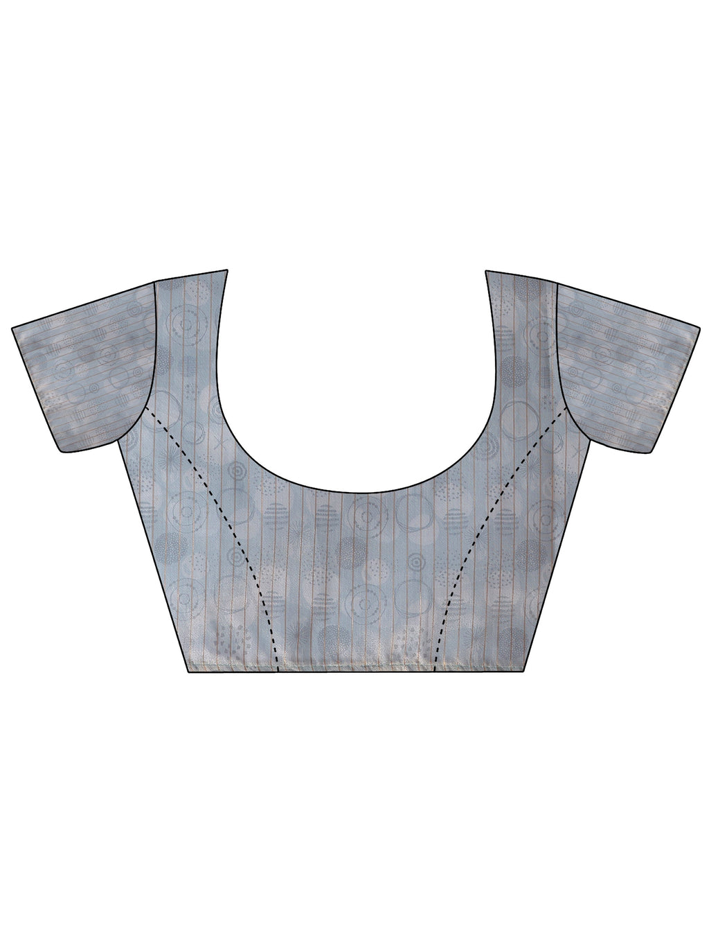 Blue Embellished Nylon Saree With Unstitched Blouse Piece