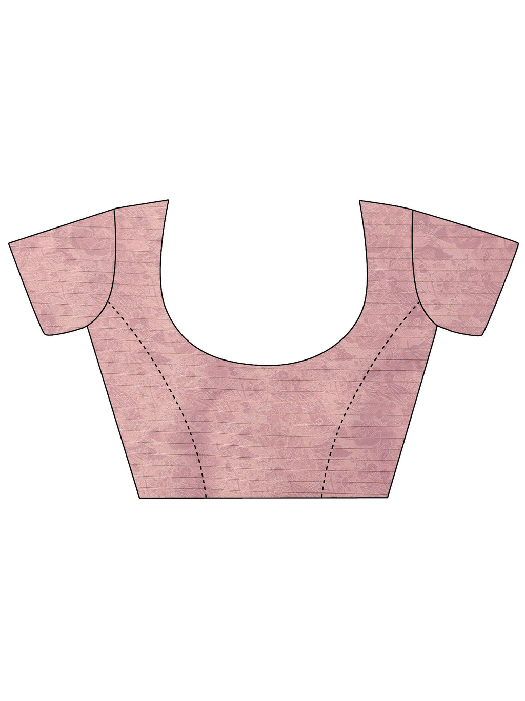 Mauve Embellished Nylon Saree With Unstitched Blouse Piece