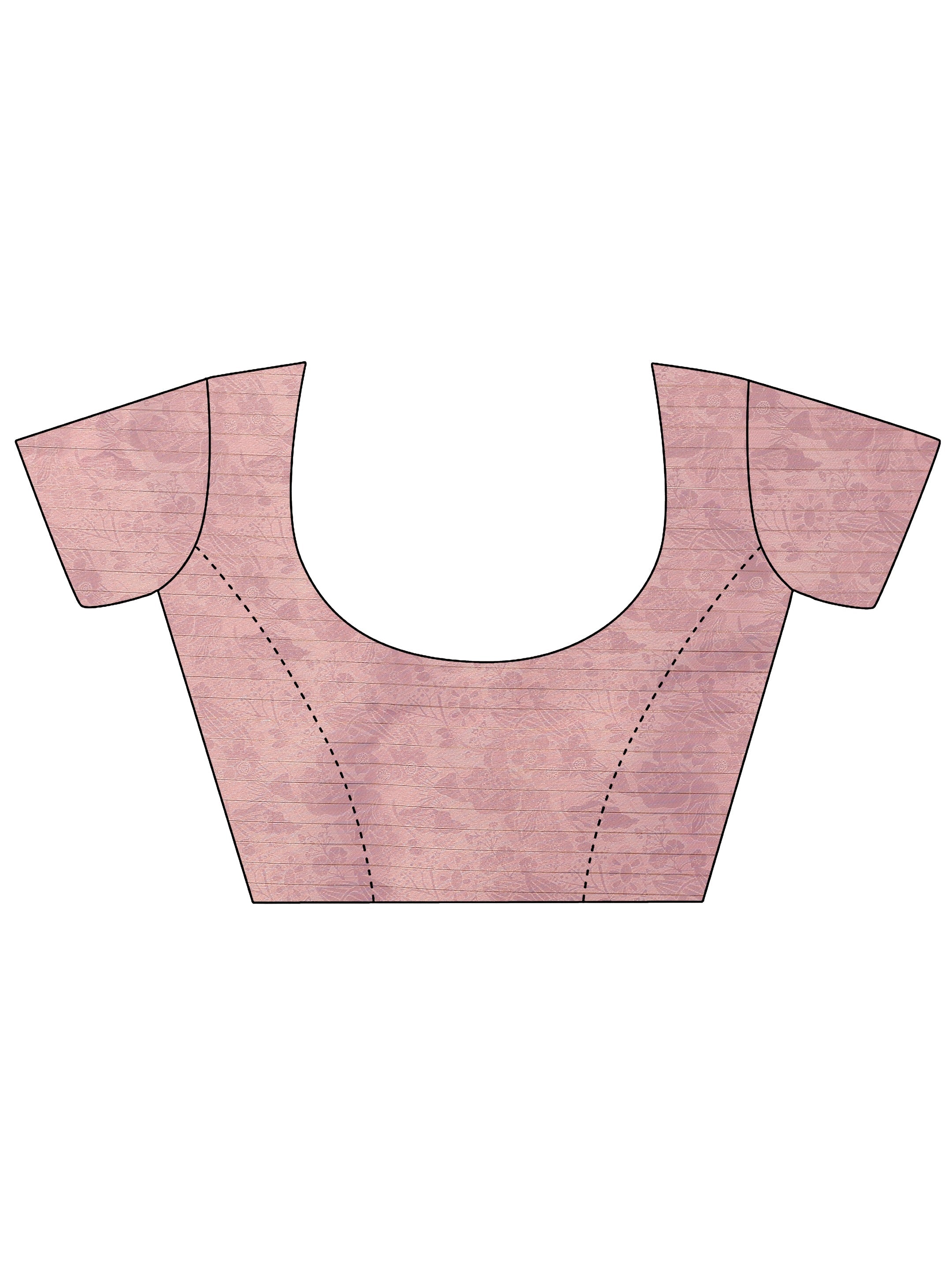 Mauve Embellished Nylon Saree With Unstitched Blouse Piece