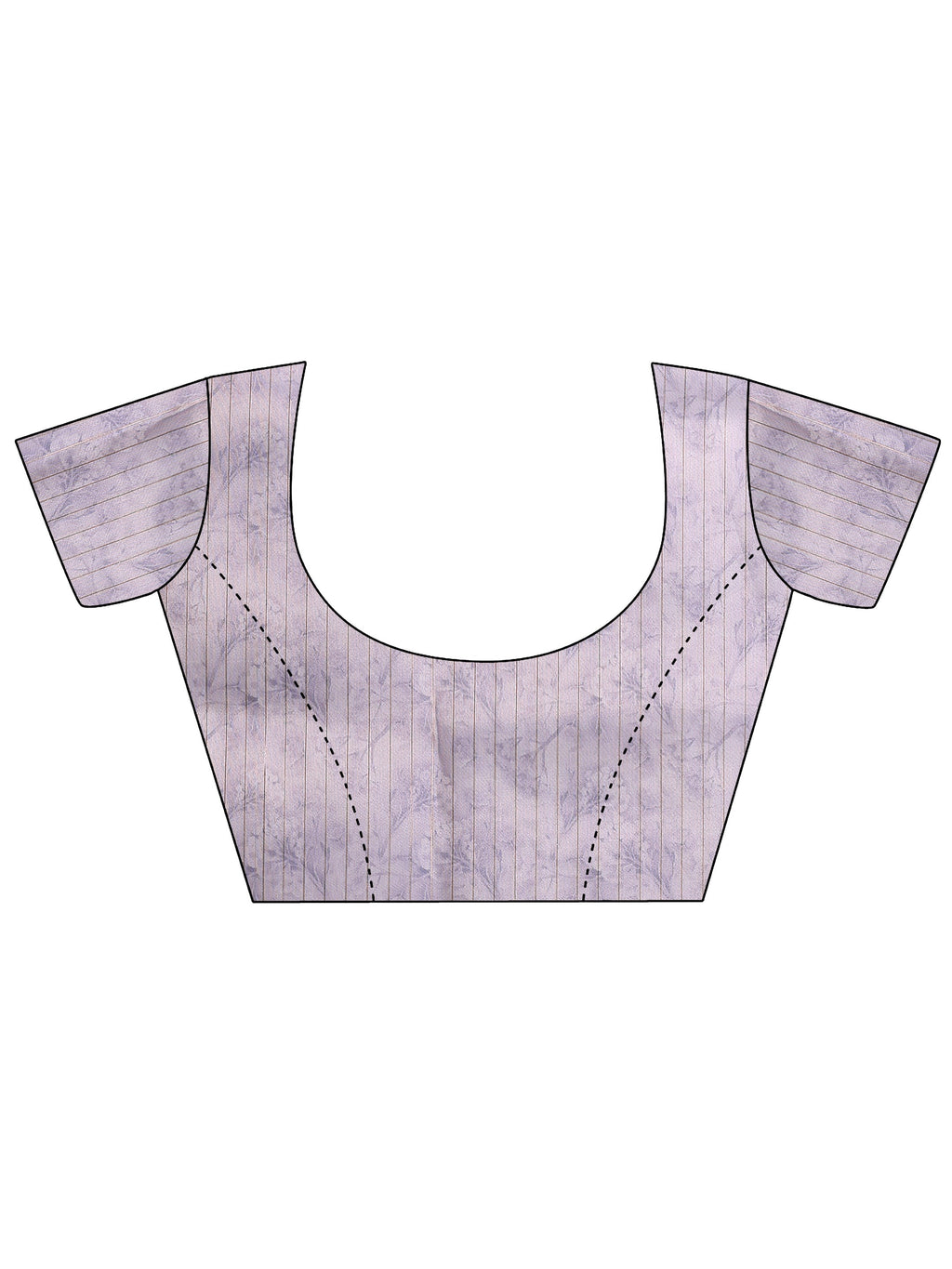 Lavender Embellished Nylon Saree With Unstitched Blouse Piece