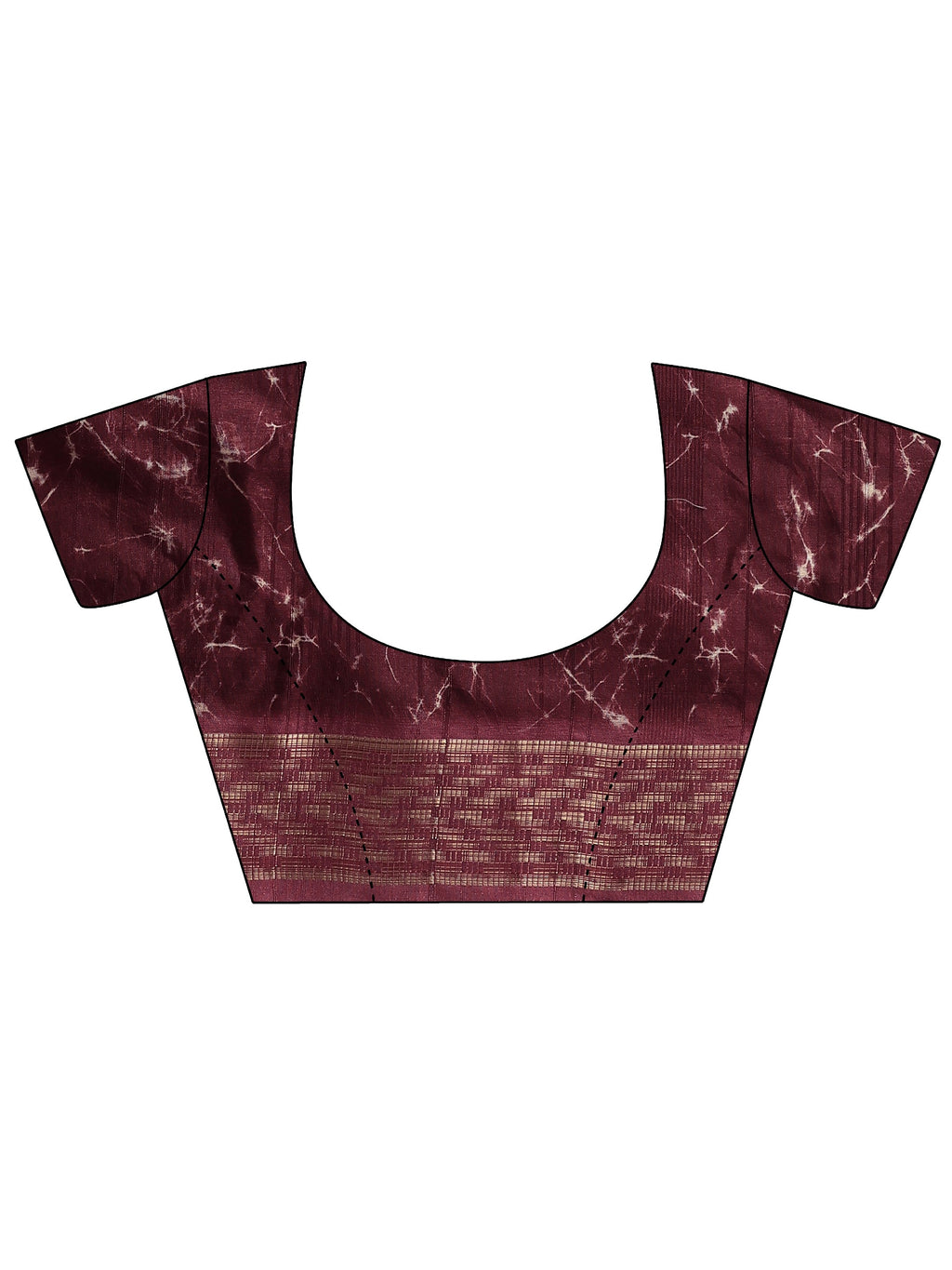 Beige Printed Silk Blend Sarees With Unstitched Blouse Piece