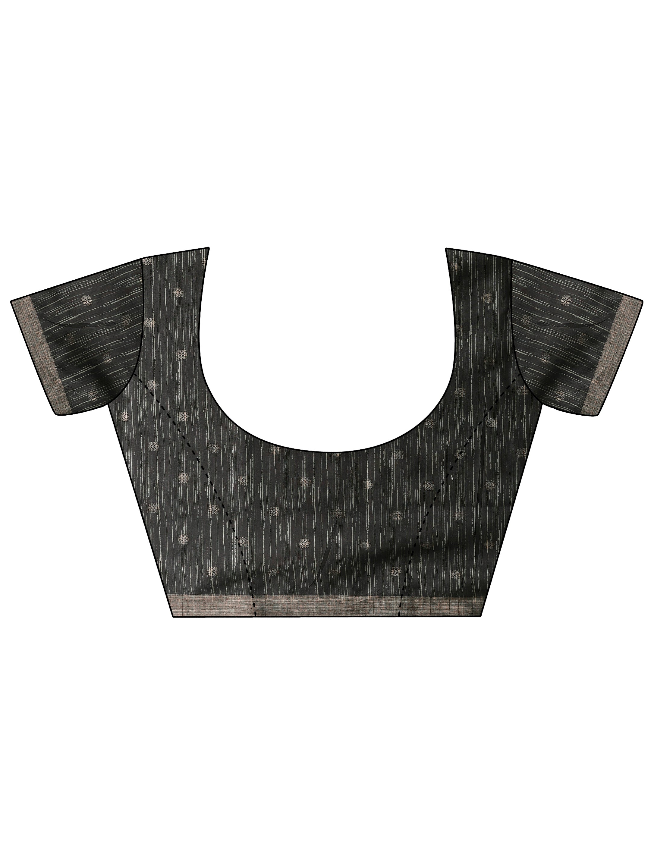 Beige Printed Silk Blend Sarees With Unstitched Blouse Piece