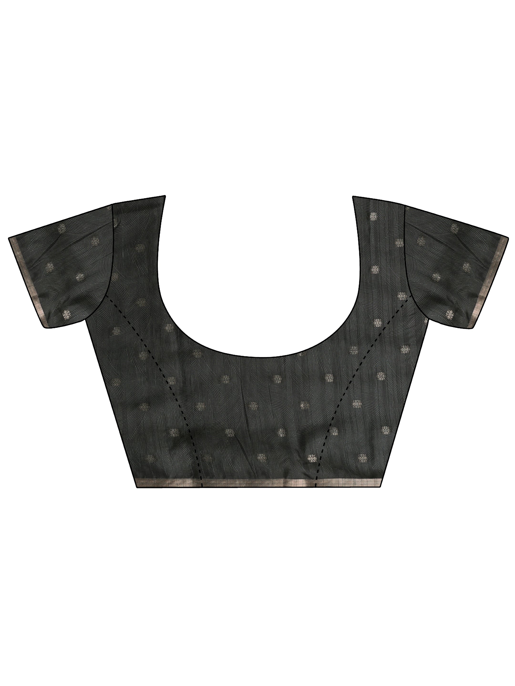 Beige Printed Silk Blend Sarees With Unstitched Blouse Piece