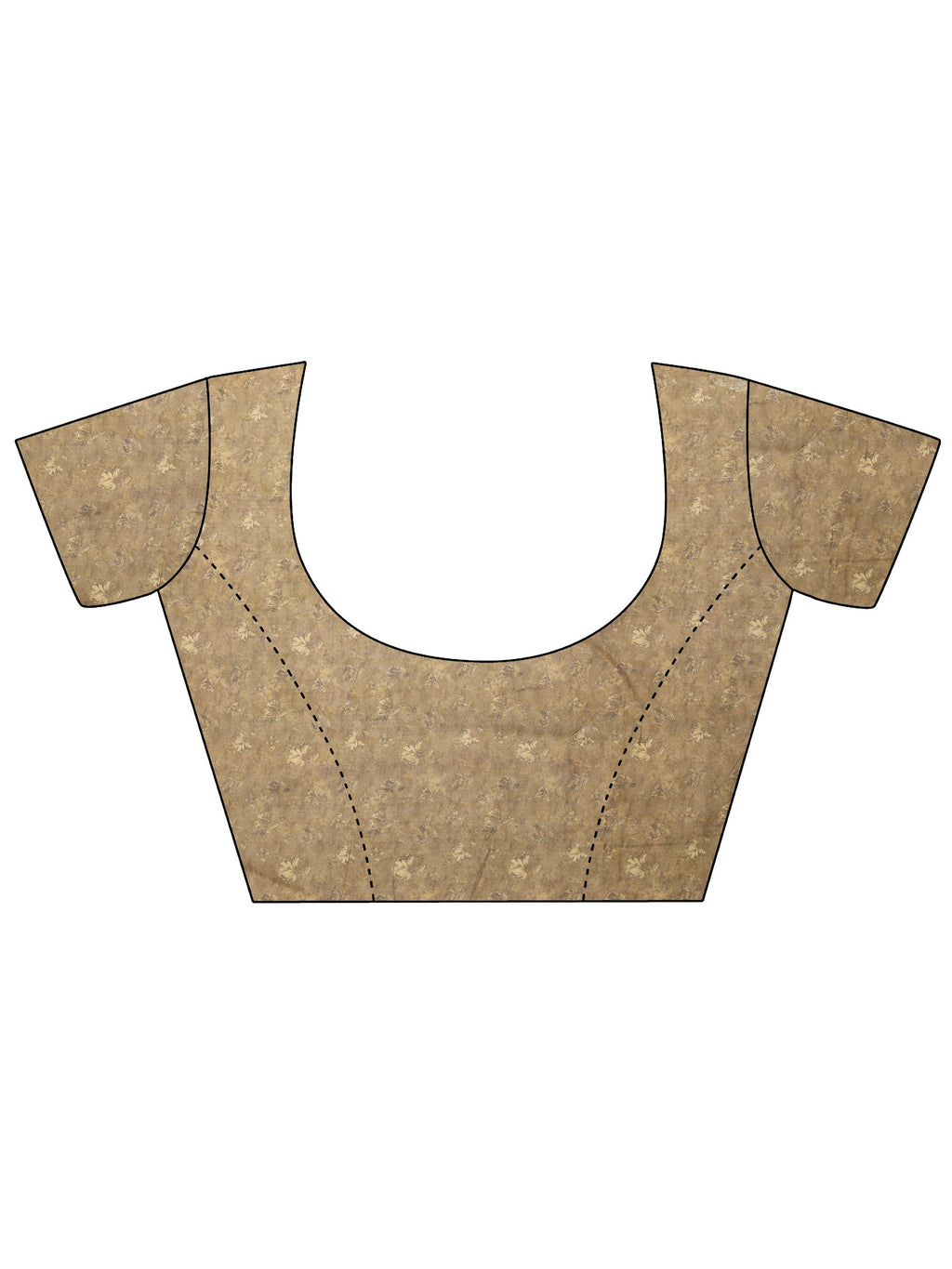 Green Printed Silk Blend Saree With Unstitched Blouse Piece