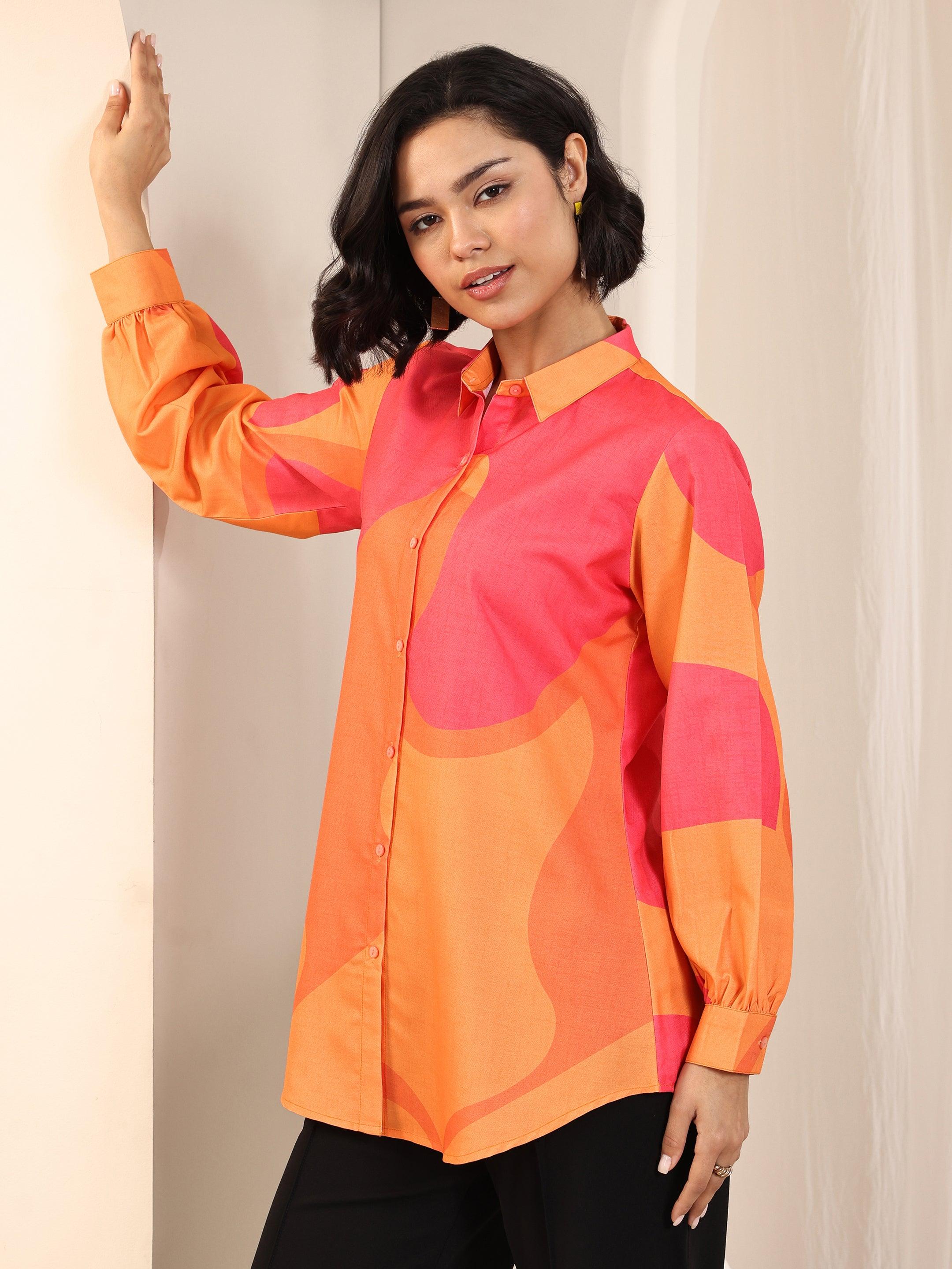 Multi Printed Rayon Straight Short Kurti