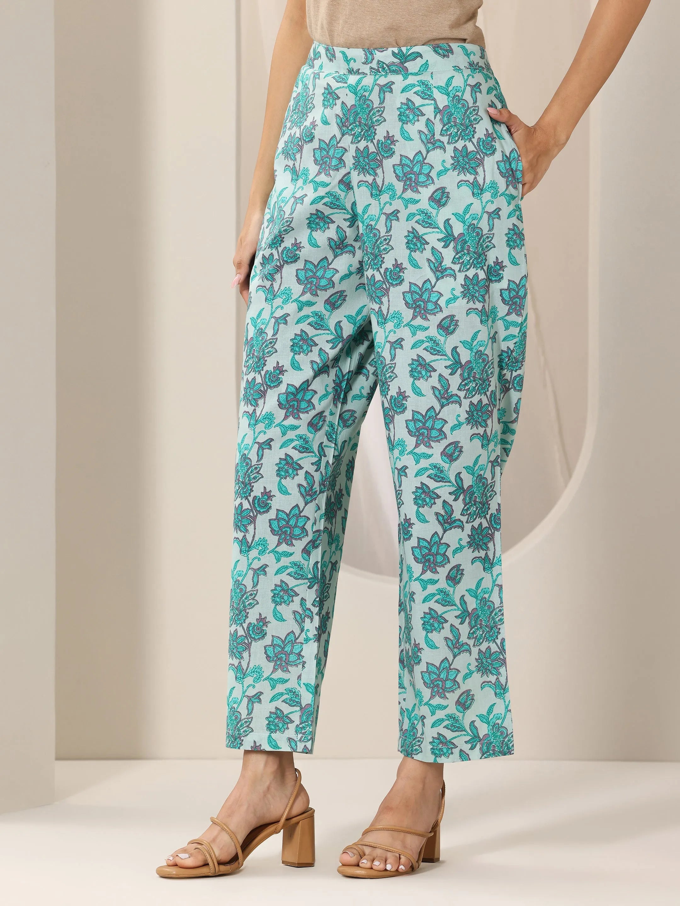 Blue Printed Cotton Co-Ord Sets