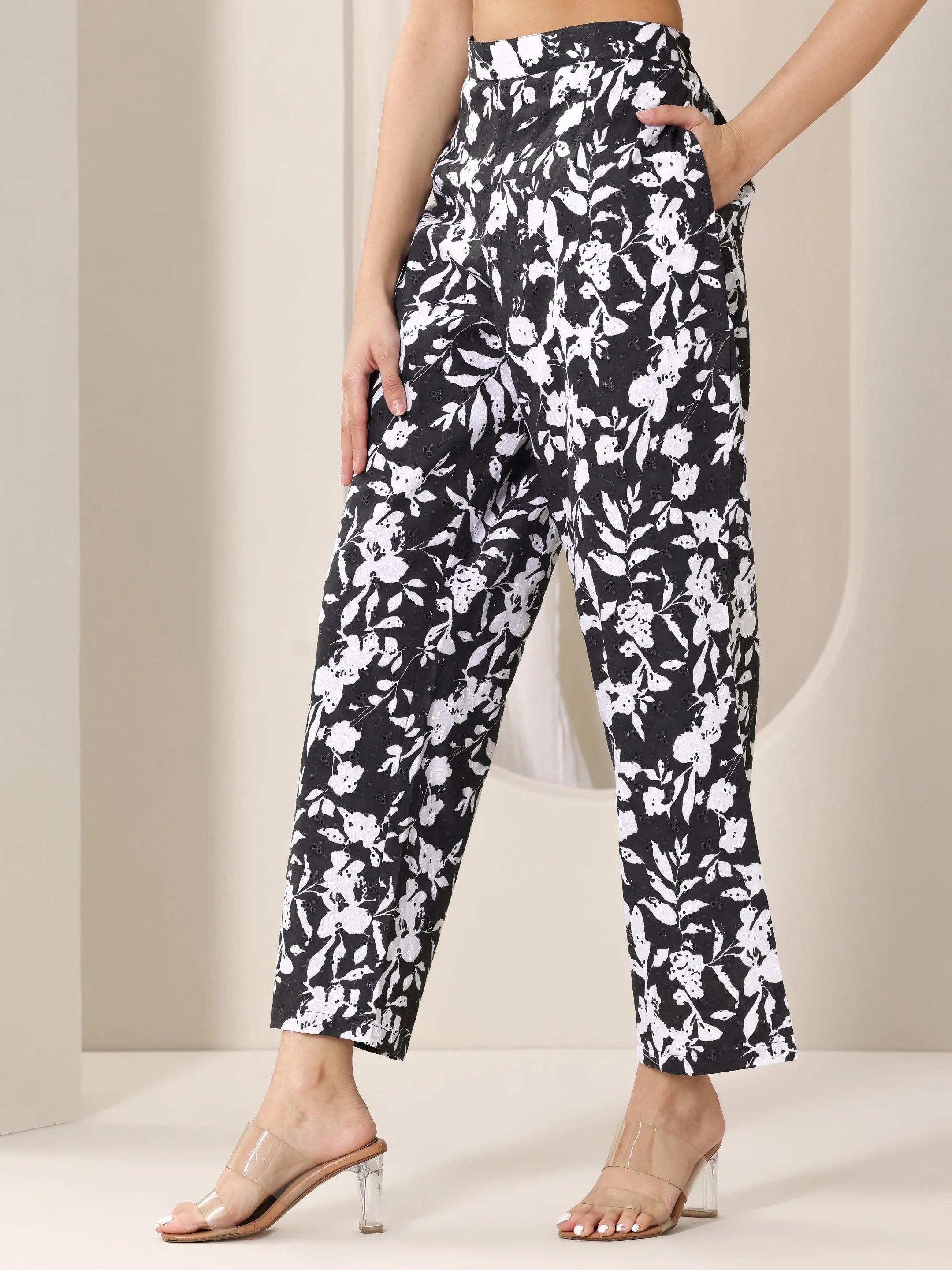 Black Printed Cotton Co-Ord Sets